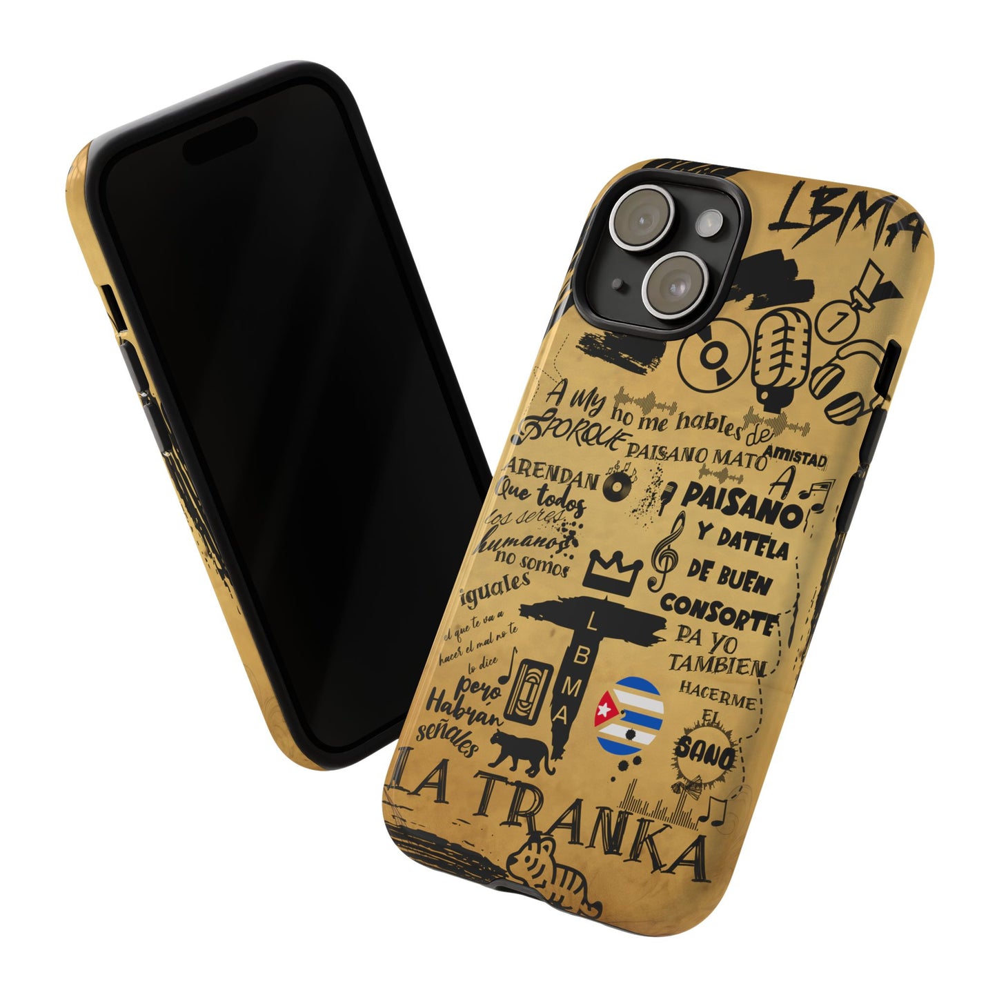 FUNDA PARA TELEFONO, LBMA, TAIGUER, LA TRANKA, ASERE, QUE BOLA,