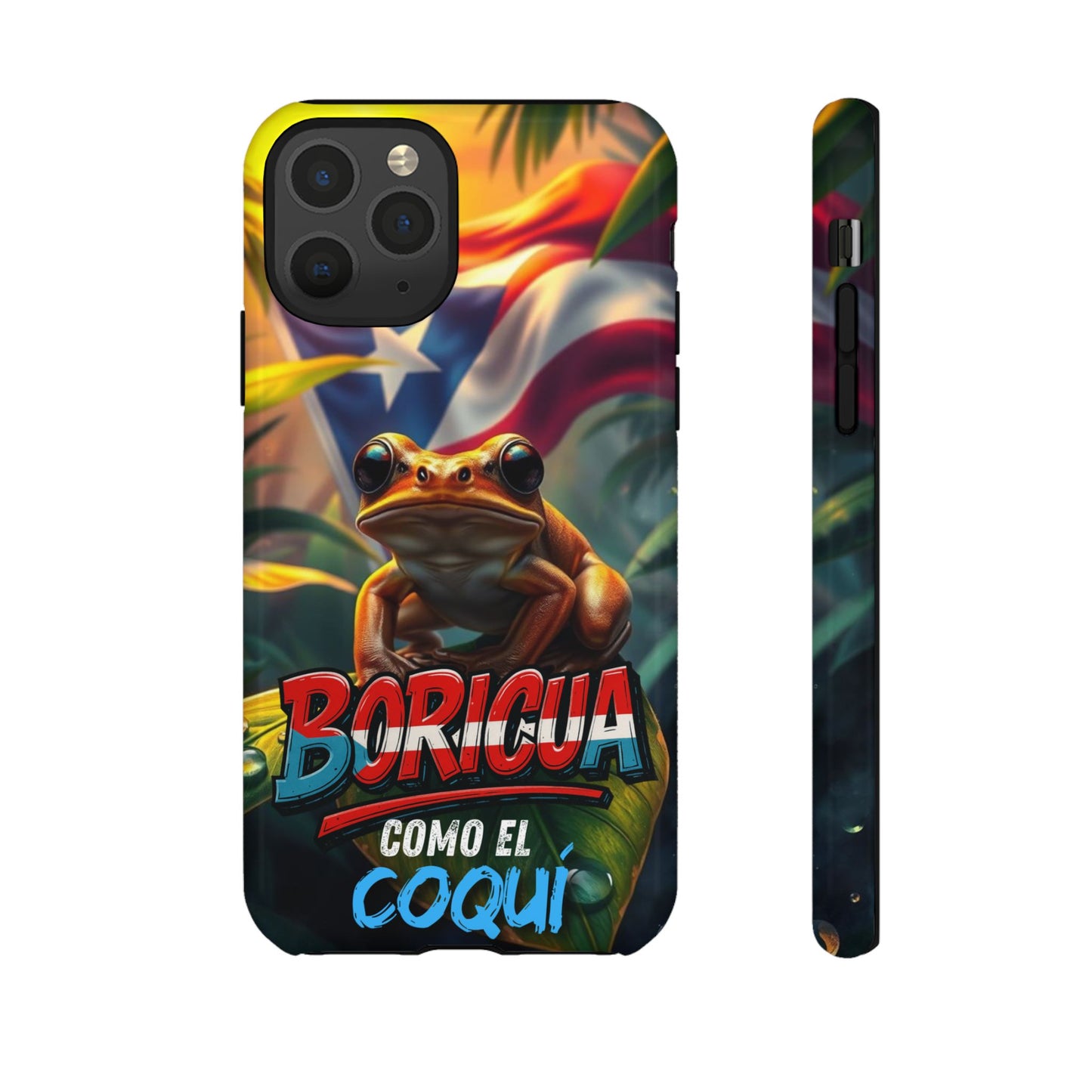 Boricua Coqui Phone Case | Tough Cases | Puerto Rican Pride, Unique Gift, Tropical Vibes, Phone Accessory, Celebration of Culture