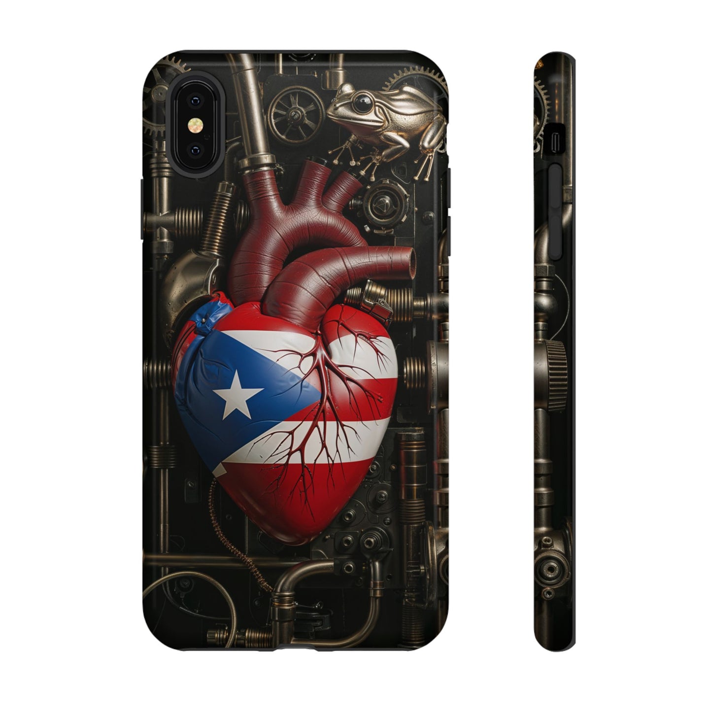 Artistic Phone Case CORAZON DE PUERTO RICO, Tough Cases for Music Lovers, Unique Accessories for Gifts, Heart and Puerto Rican Pride, Stylish Phone Covers