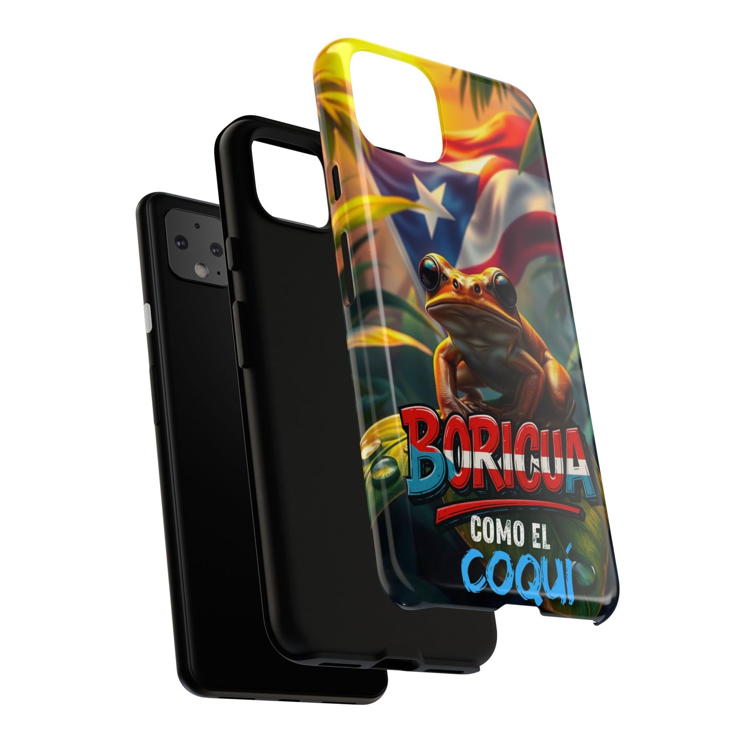 Boricua Coqui Phone Case | Tough Cases | Puerto Rican Pride, Unique Gift, Tropical Vibes, Phone Accessory, Celebration of Culture