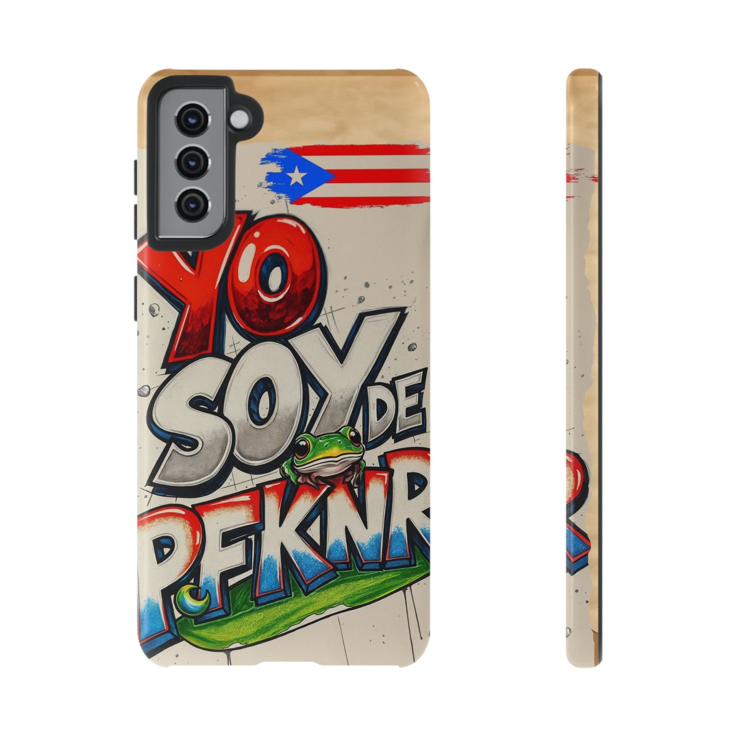 YO SOY DE PFKNR, Cases Phone Case for Unapologetic Style, Gift for Trendsetters, Urban Art Design, Fun Decor for Any Occasion, PUERTO RICO, COQUI