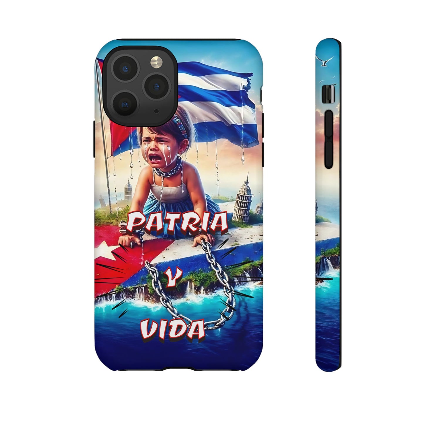 FUNDA DE TELEFONO, CUBA, PATRIA Y VIDA, IPHONE, SAMSUNG