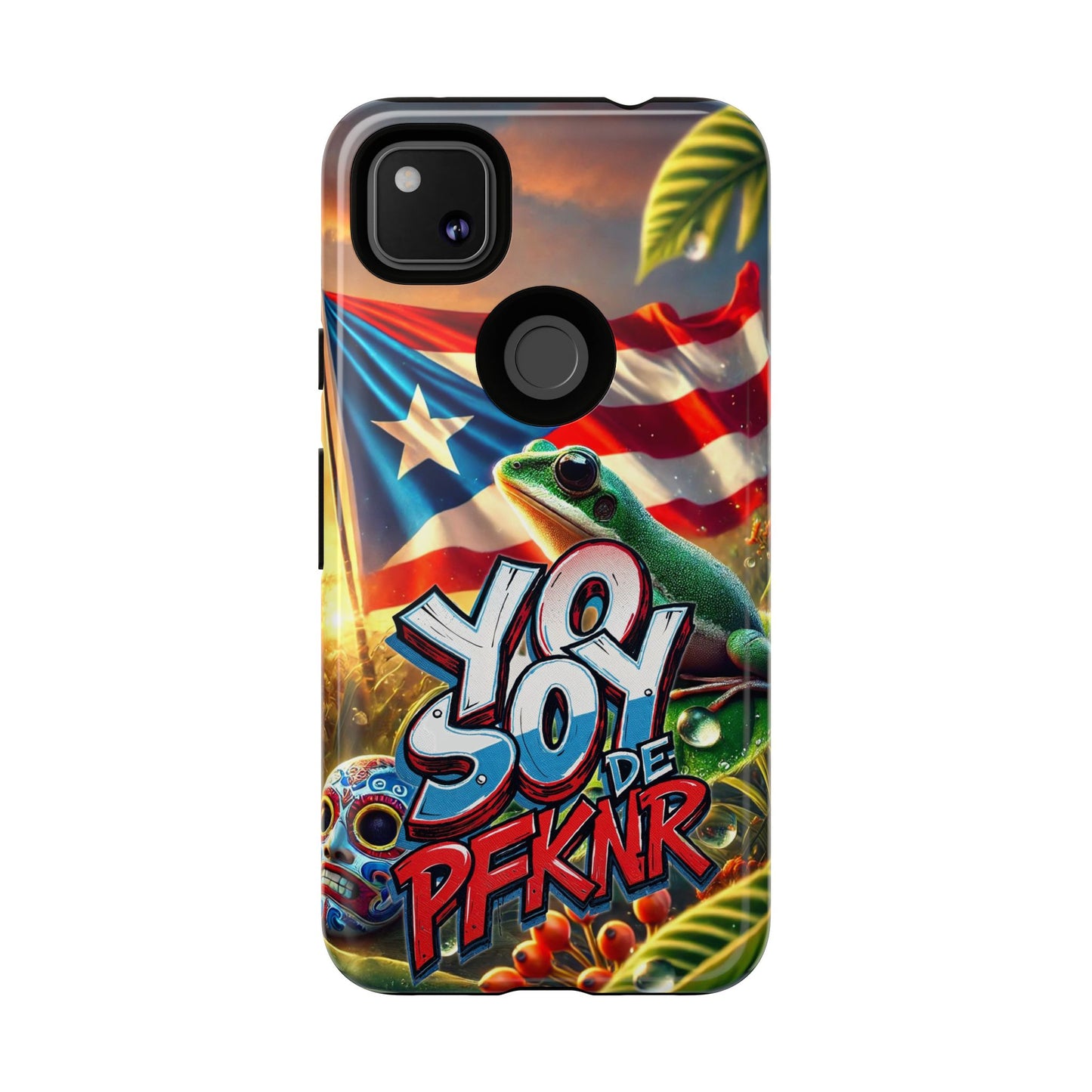 YO SOY DE PFKNR, Puerto Rican Pride Phone Case | Tough Cases, Tropical Vibe, Gift for Him/Her, Celebrations, Travel Enthusiasts, Eco-Friendly,