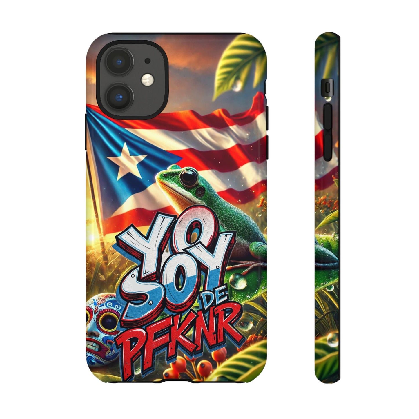YO SOY DE PFKNR, Puerto Rican Pride Phone Case | Tough Cases, Tropical Vibe, Gift for Him/Her, Celebrations, Travel Enthusiasts, Eco-Friendly,