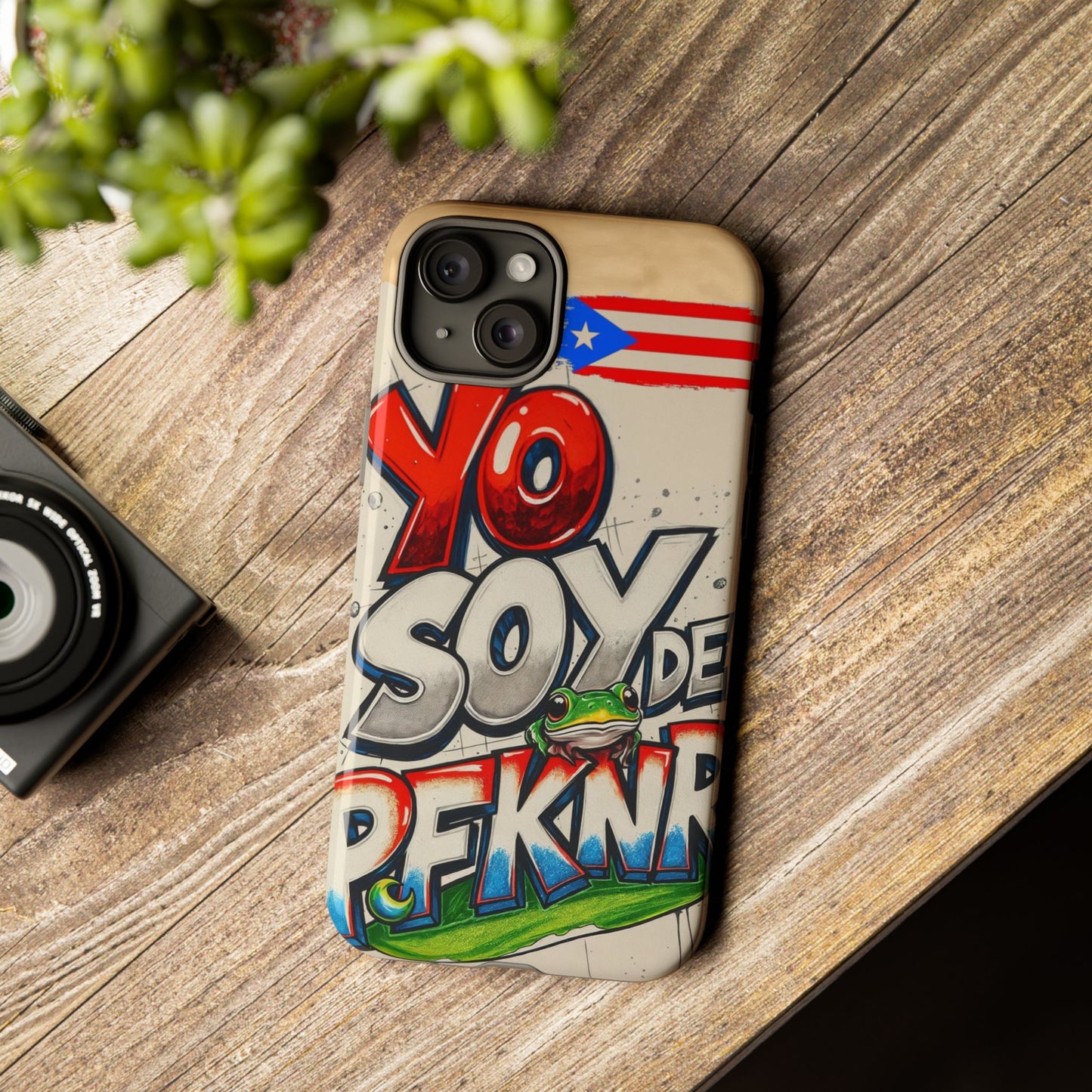 YO SOY DE PFKNR, Cases Phone Case for Unapologetic Style, Gift for Trendsetters, Urban Art Design, Fun Decor for Any Occasion, PUERTO RICO, COQUI