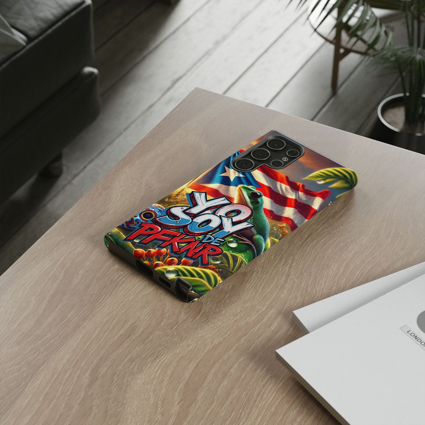 YO SOY DE PFKNR, Puerto Rican Pride Phone Case | Tough Cases, Tropical Vibe, Gift for Him/Her, Celebrations, Travel Enthusiasts, Eco-Friendly,