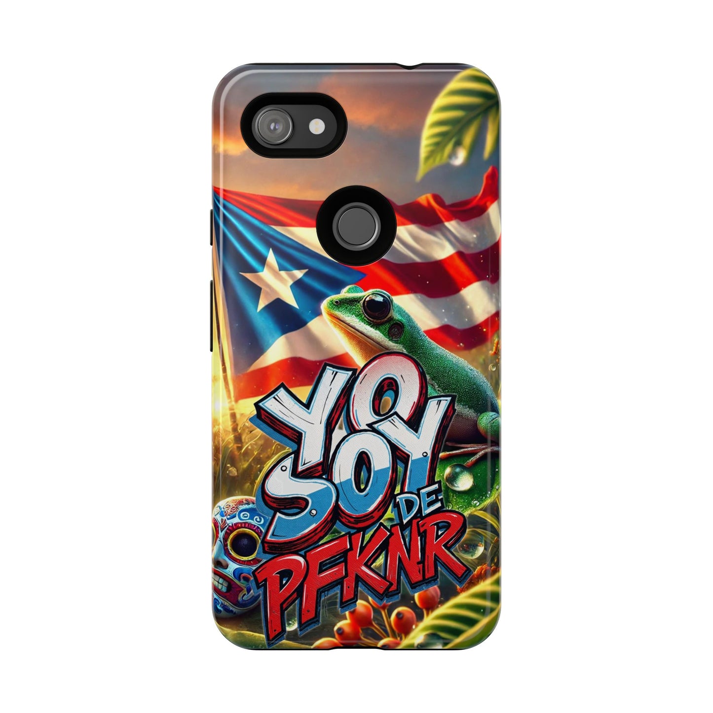 YO SOY DE PFKNR, Puerto Rican Pride Phone Case | Tough Cases, Tropical Vibe, Gift for Him/Her, Celebrations, Travel Enthusiasts, Eco-Friendly,