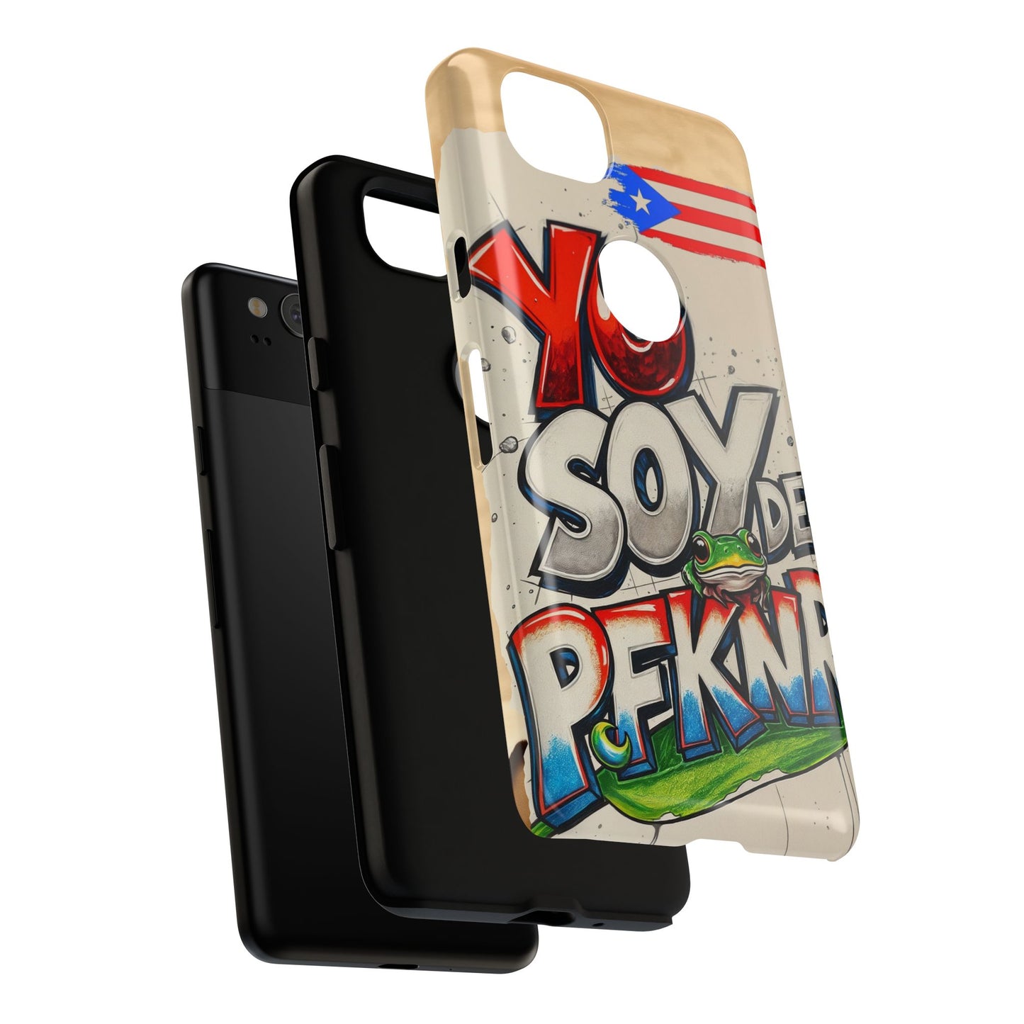 YO SOY DE PFKNR, Cases Phone Case for Unapologetic Style, Gift for Trendsetters, Urban Art Design, Fun Decor for Any Occasion, PUERTO RICO, COQUI