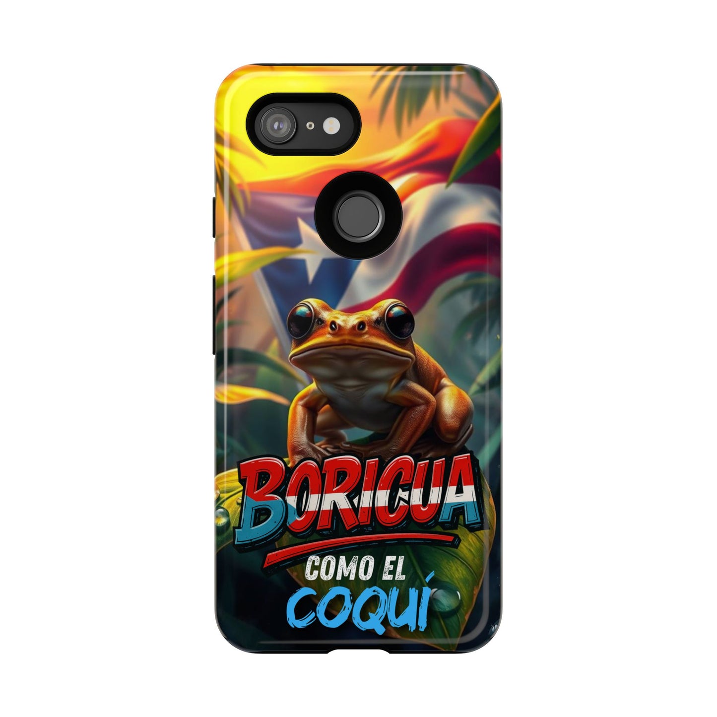 Boricua Coqui Phone Case | Tough Cases | Puerto Rican Pride, Unique Gift, Tropical Vibes, Phone Accessory, Celebration of Culture