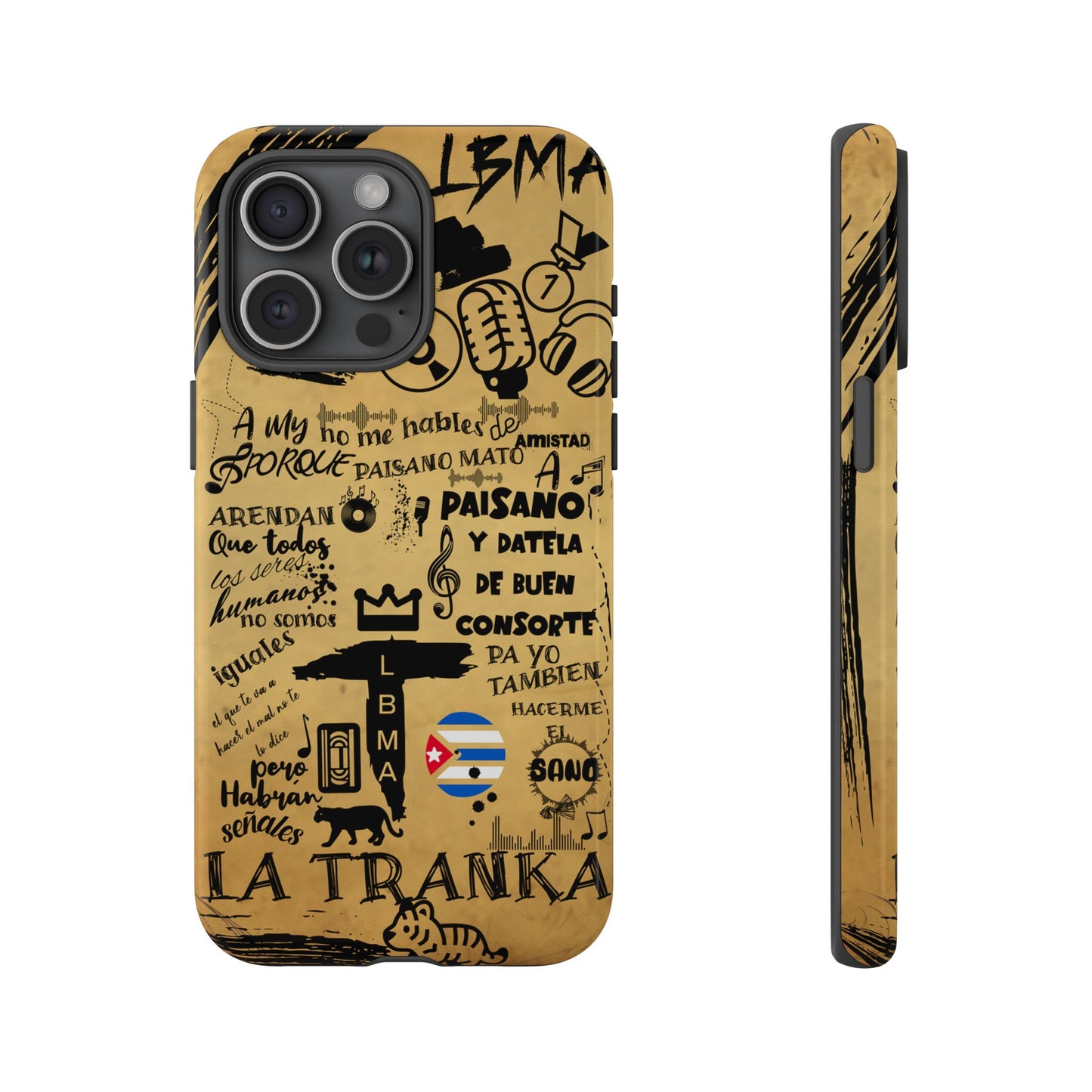 FUNDA PARA TELEFONO, LBMA, TAIGUER, LA TRANKA, ASERE, QUE BOLA,