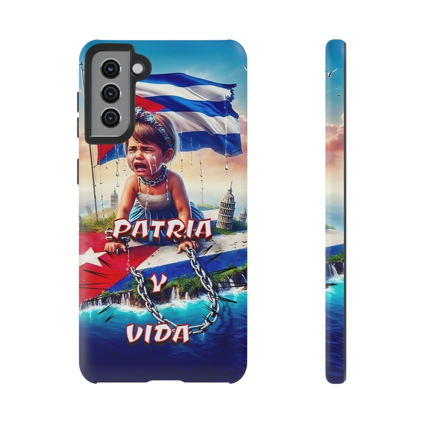 FUNDA DE TELEFONO, CUBA, PATRIA Y VIDA, IPHONE, SAMSUNG