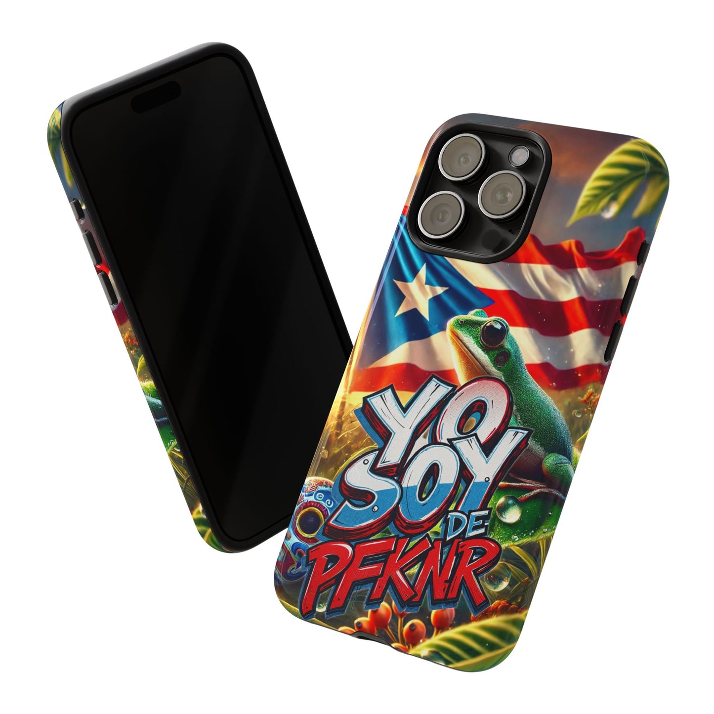 YO SOY DE PFKNR, Puerto Rican Pride Phone Case | Tough Cases, Tropical Vibe, Gift for Him/Her, Celebrations, Travel Enthusiasts, Eco-Friendly,