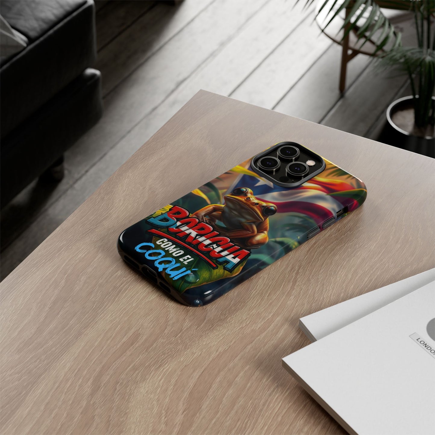 Boricua Coqui Phone Case | Tough Cases | Puerto Rican Pride, Unique Gift, Tropical Vibes, Phone Accessory, Celebration of Culture