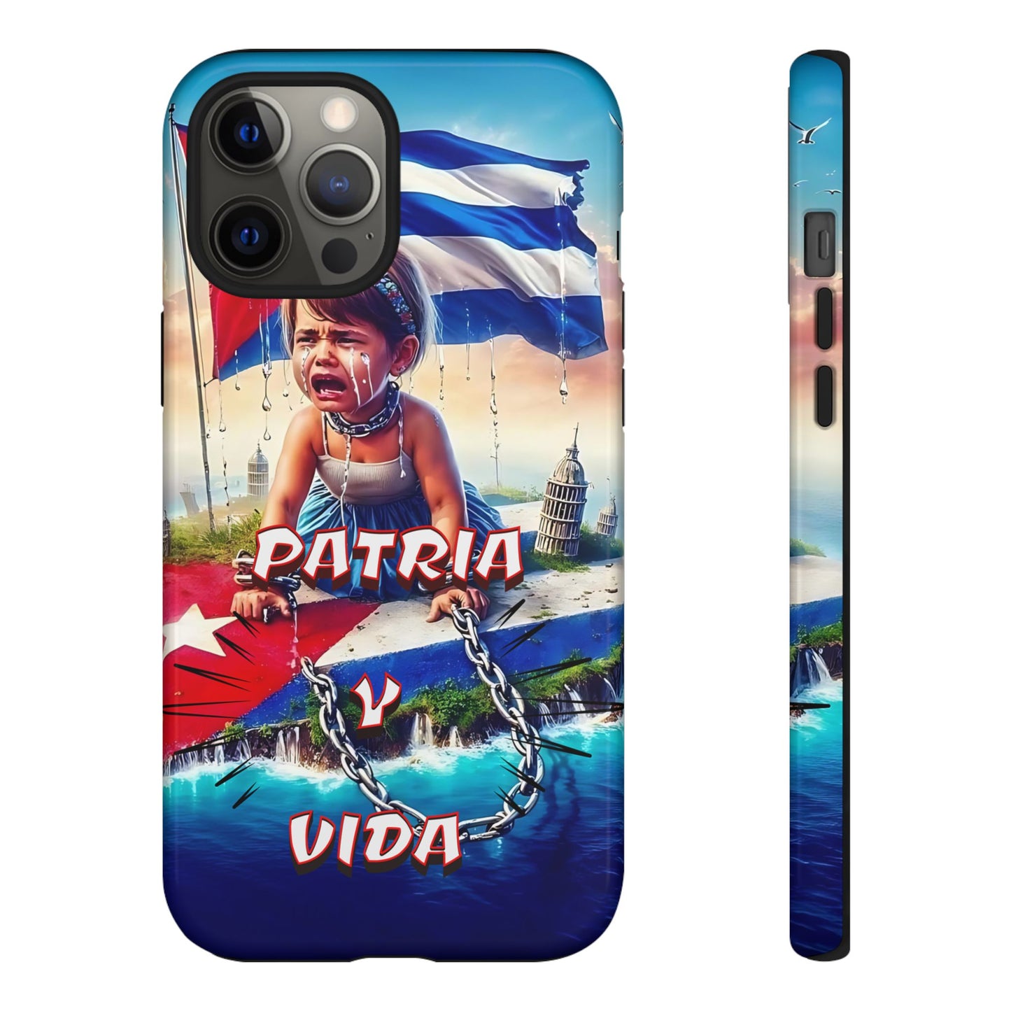 FUNDA DE TELEFONO, CUBA, PATRIA Y VIDA, IPHONE, SAMSUNG