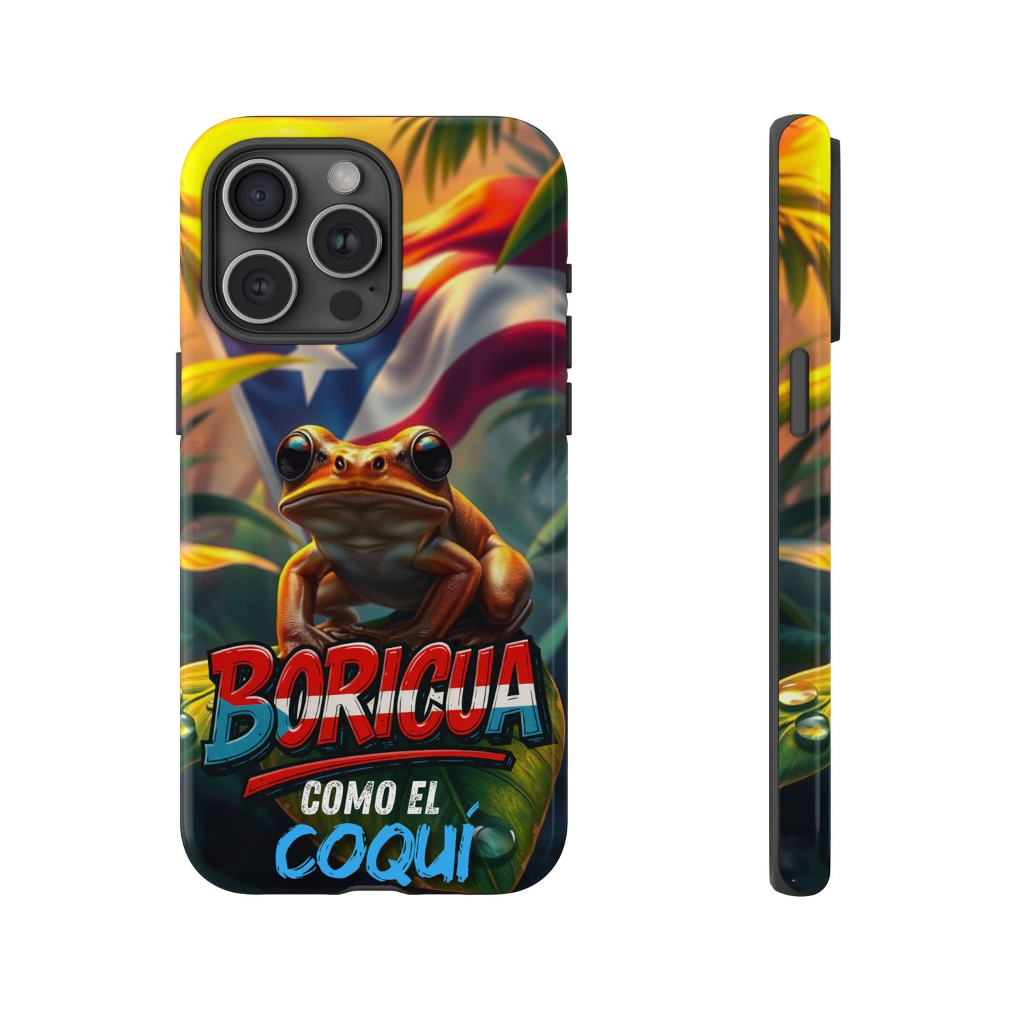 Boricua Coqui Phone Case | Tough Cases | Puerto Rican Pride, Unique Gift, Tropical Vibes, Phone Accessory, Celebration of Culture