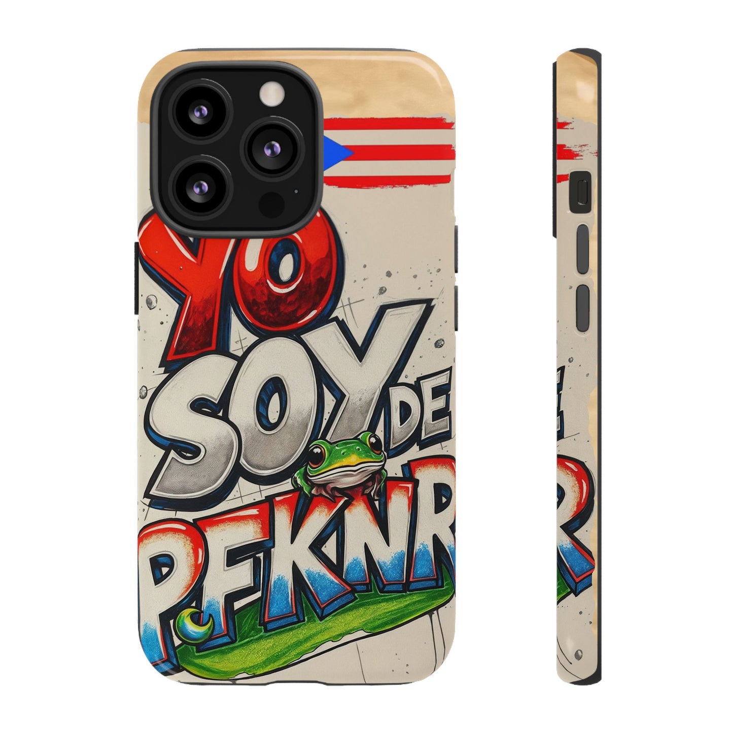 YO SOY DE PFKNR, Cases Phone Case for Unapologetic Style, Gift for Trendsetters, Urban Art Design, Fun Decor for Any Occasion, PUERTO RICO, COQUI