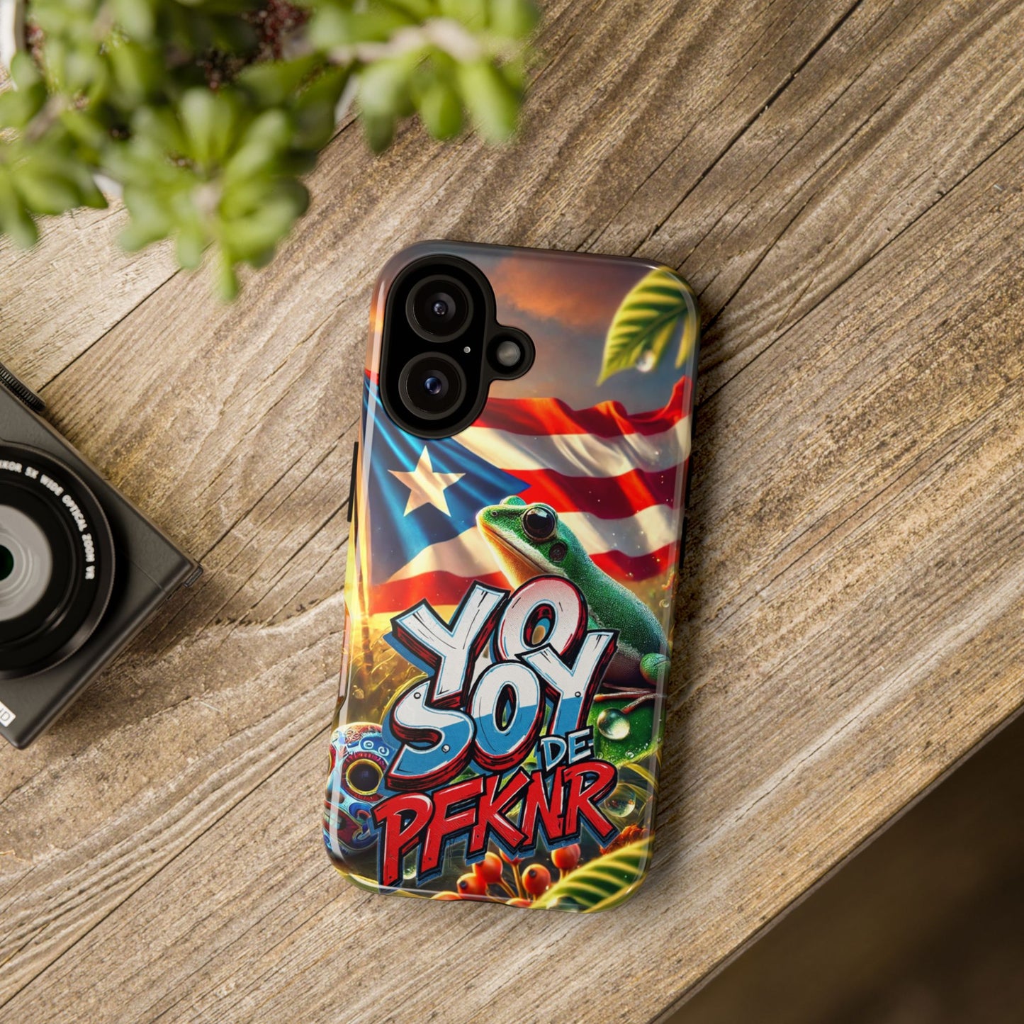 YO SOY DE PFKNR, Puerto Rican Pride Phone Case | Tough Cases, Tropical Vibe, Gift for Him/Her, Celebrations, Travel Enthusiasts, Eco-Friendly,