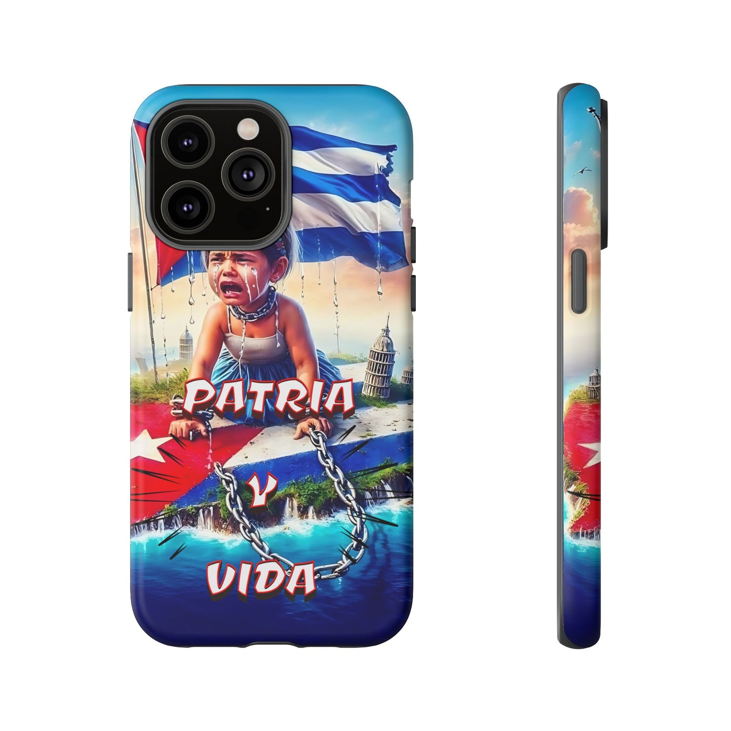 FUNDA DE TELEFONO, CUBA, PATRIA Y VIDA, IPHONE, SAMSUNG