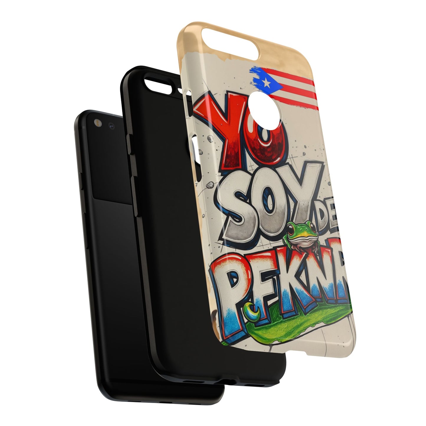 YO SOY DE PFKNR, Cases Phone Case for Unapologetic Style, Gift for Trendsetters, Urban Art Design, Fun Decor for Any Occasion, PUERTO RICO, COQUI