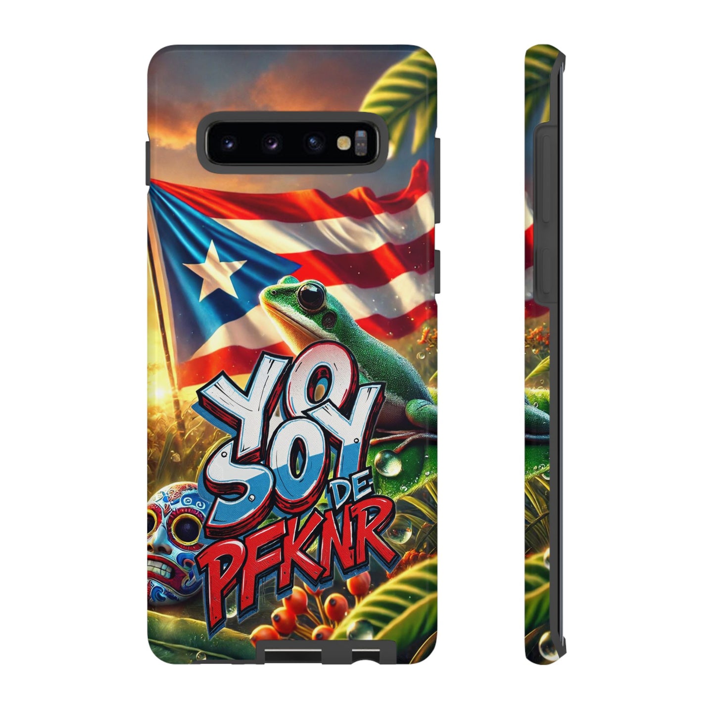 YO SOY DE PFKNR, Puerto Rican Pride Phone Case | Tough Cases, Tropical Vibe, Gift for Him/Her, Celebrations, Travel Enthusiasts, Eco-Friendly,