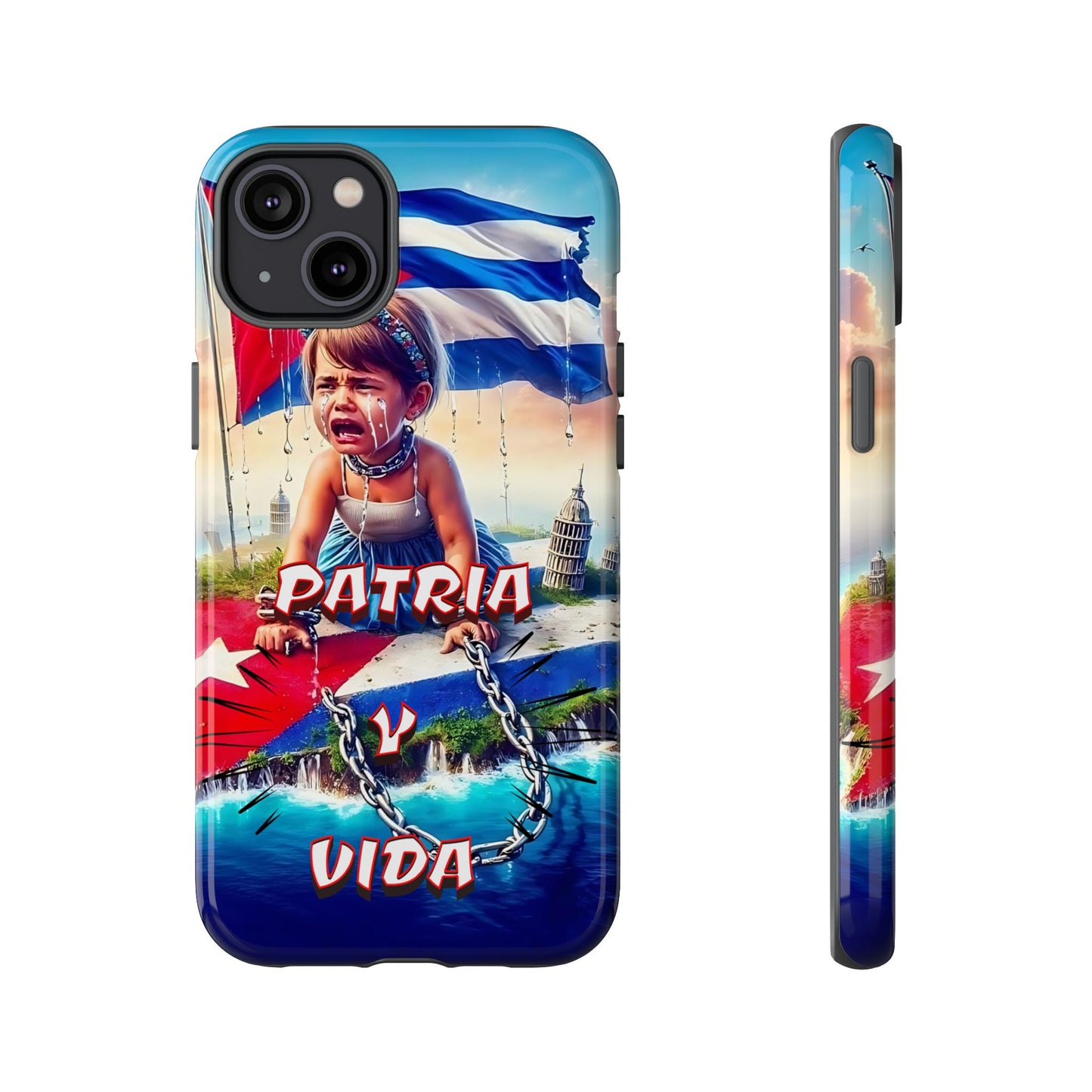 FUNDA DE TELEFONO, CUBA, PATRIA Y VIDA, IPHONE, SAMSUNG