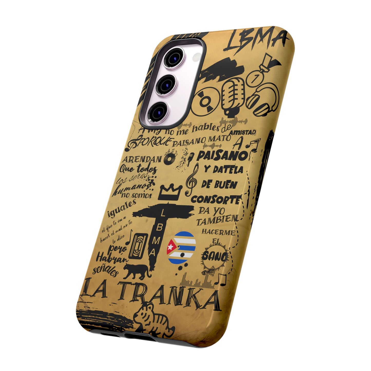 FUNDA PARA TELEFONO, LBMA, TAIGUER, LA TRANKA, ASERE, QUE BOLA,