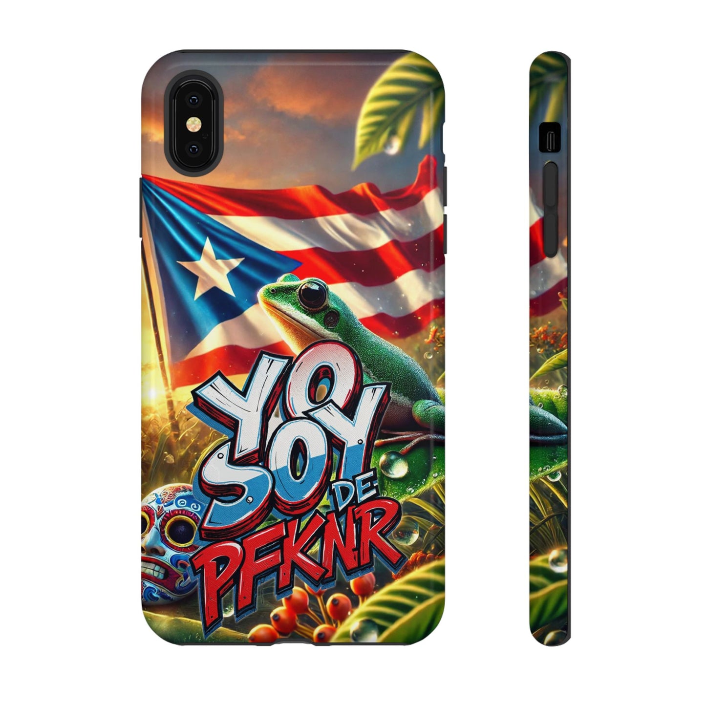 YO SOY DE PFKNR, Puerto Rican Pride Phone Case | Tough Cases, Tropical Vibe, Gift for Him/Her, Celebrations, Travel Enthusiasts, Eco-Friendly,