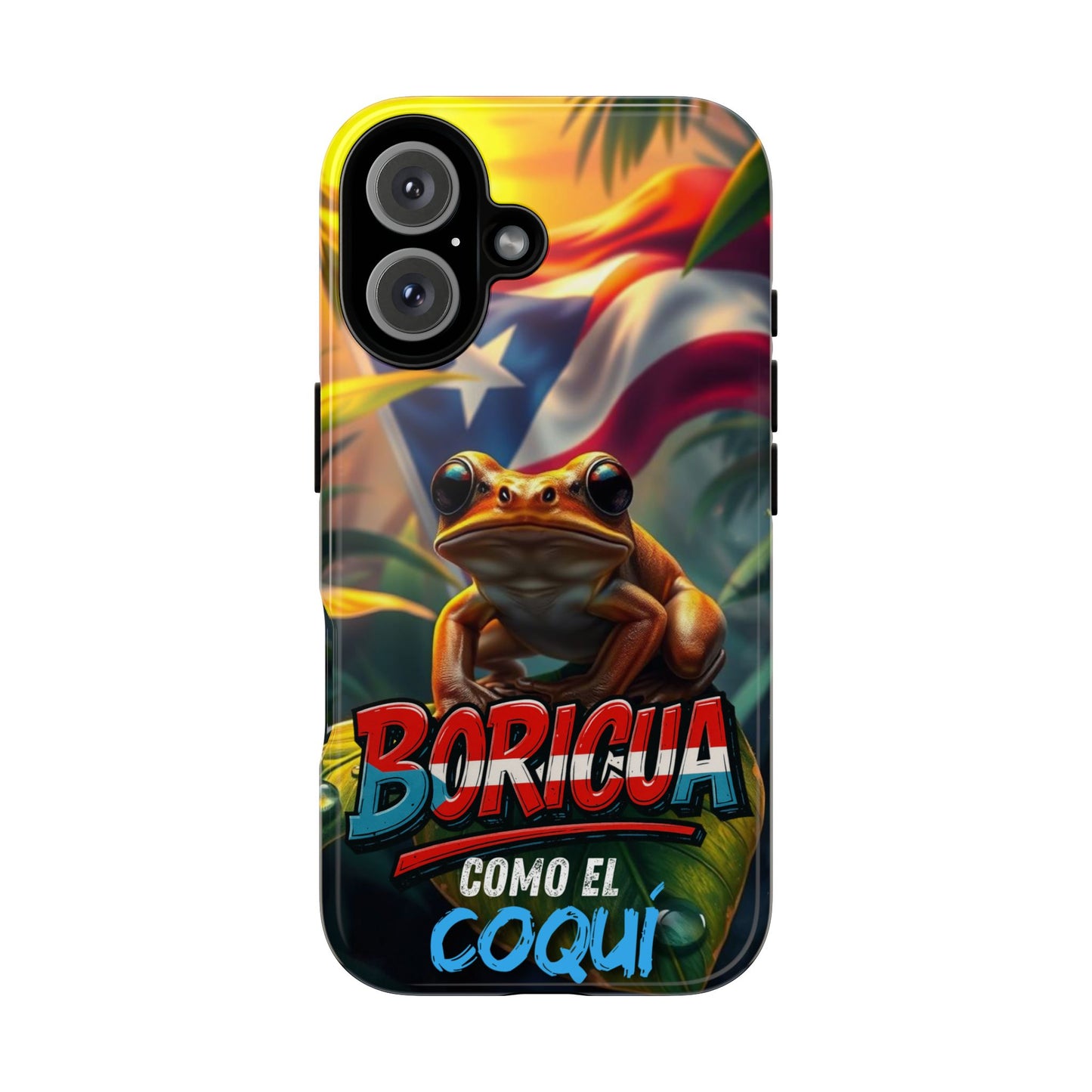 Boricua Coqui Phone Case | Tough Cases | Puerto Rican Pride, Unique Gift, Tropical Vibes, Phone Accessory, Celebration of Culture