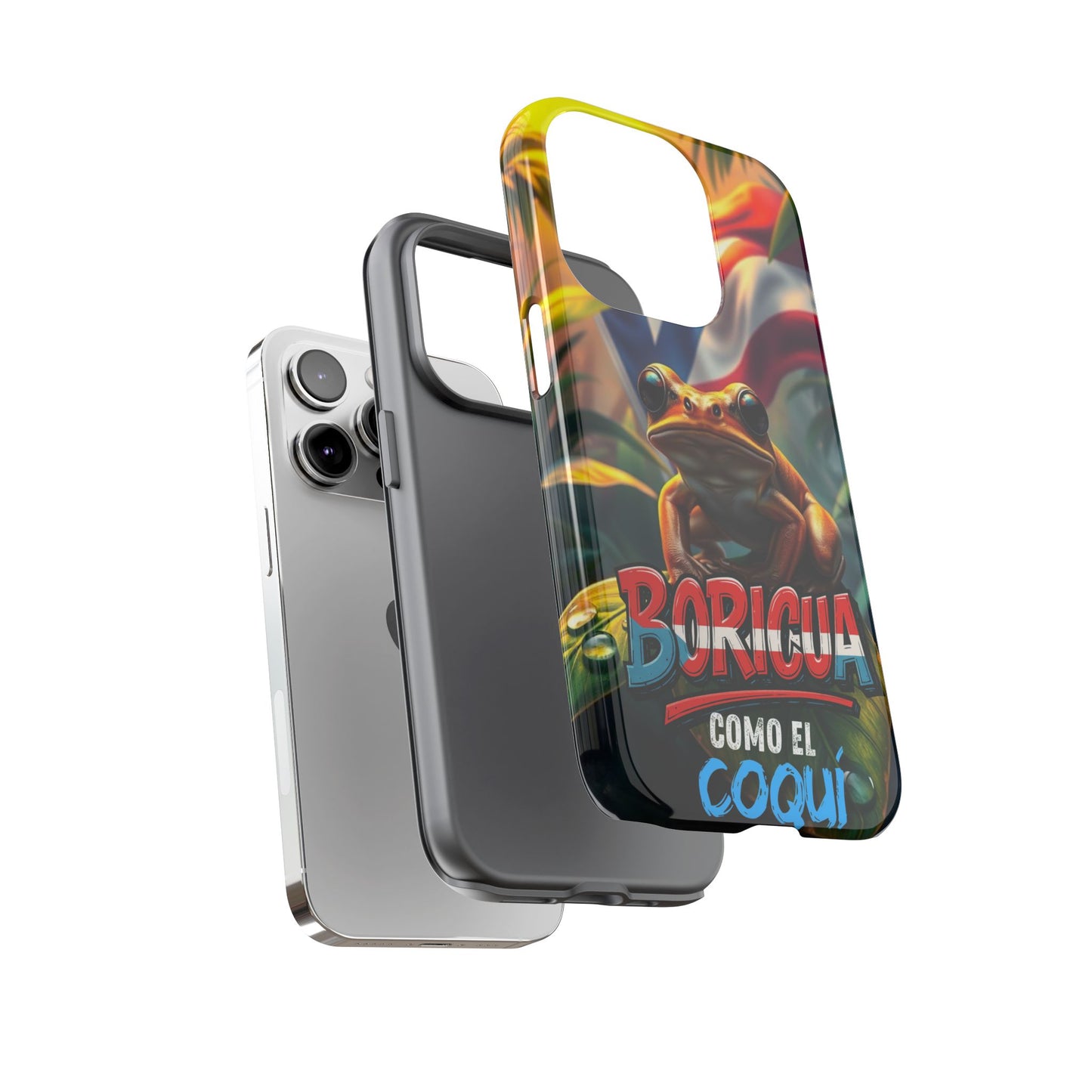 Boricua Coqui Phone Case | Tough Cases | Puerto Rican Pride, Unique Gift, Tropical Vibes, Phone Accessory, Celebration of Culture