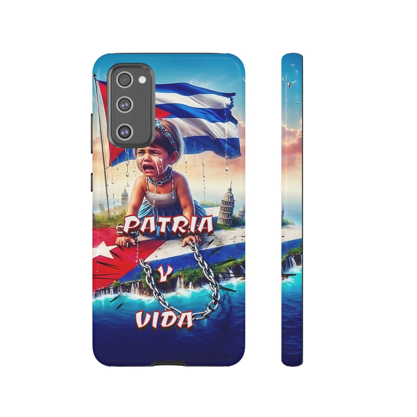 FUNDA DE TELEFONO, CUBA, PATRIA Y VIDA, IPHONE, SAMSUNG