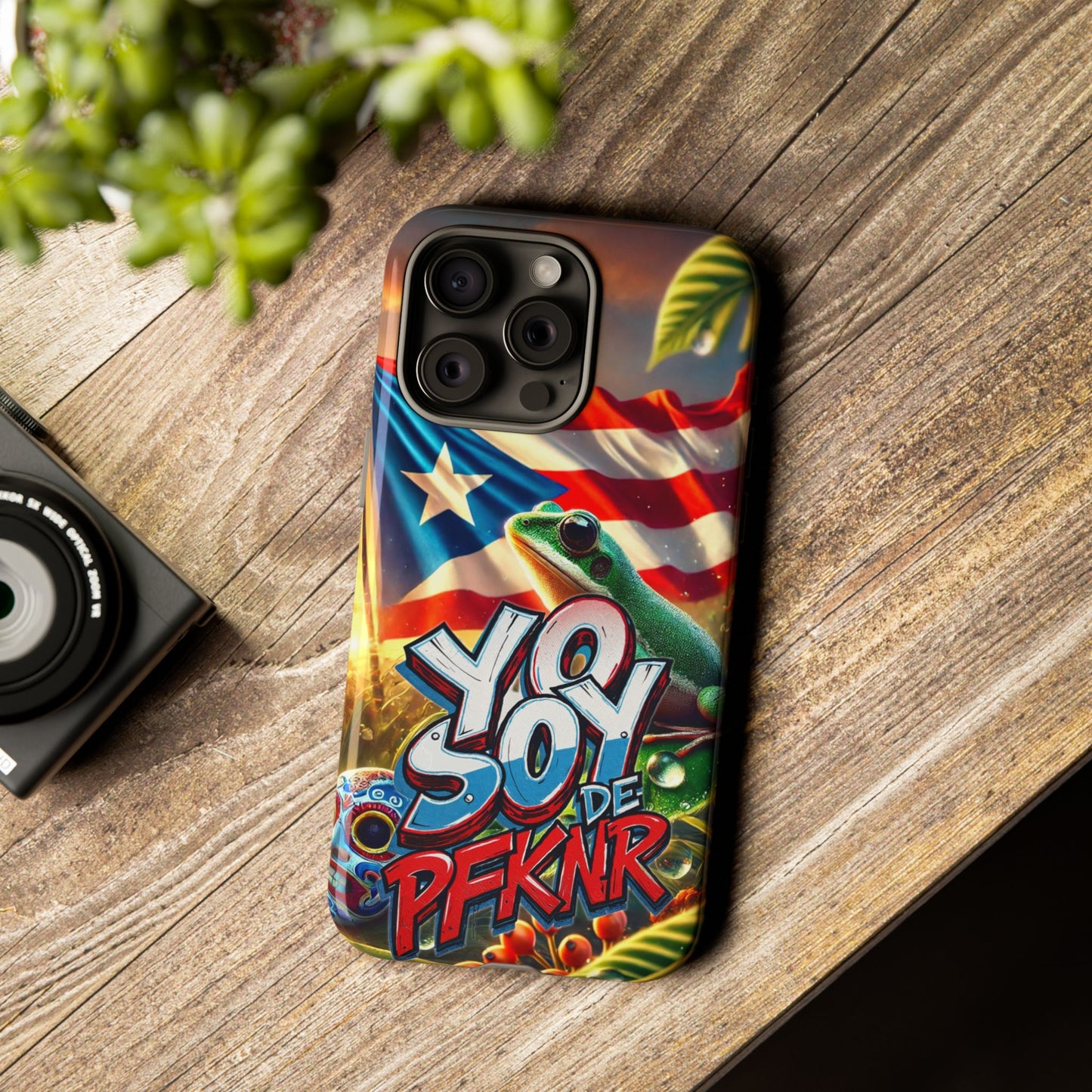 YO SOY DE PFKNR, Puerto Rican Pride Phone Case | Tough Cases, Tropical Vibe, Gift for Him/Her, Celebrations, Travel Enthusiasts, Eco-Friendly,