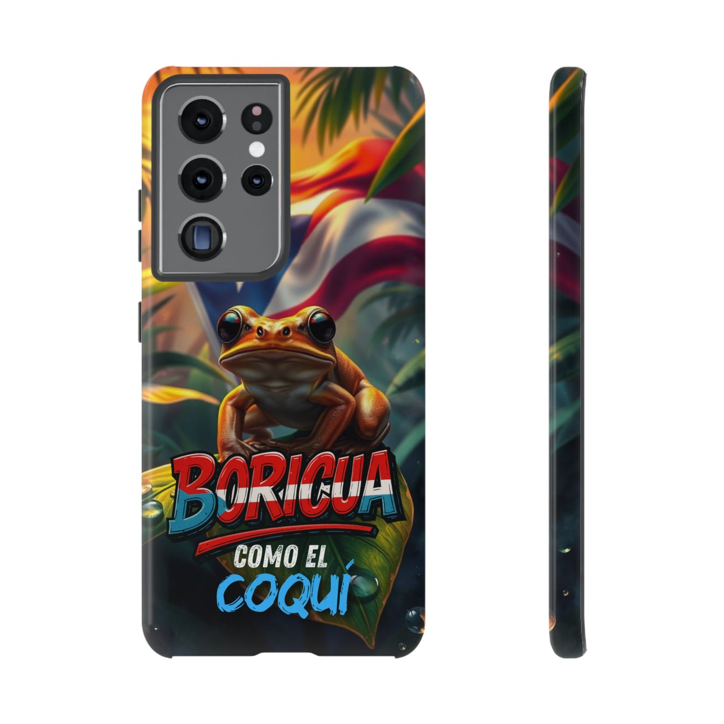 Boricua Coqui Phone Case | Tough Cases | Puerto Rican Pride, Unique Gift, Tropical Vibes, Phone Accessory, Celebration of Culture