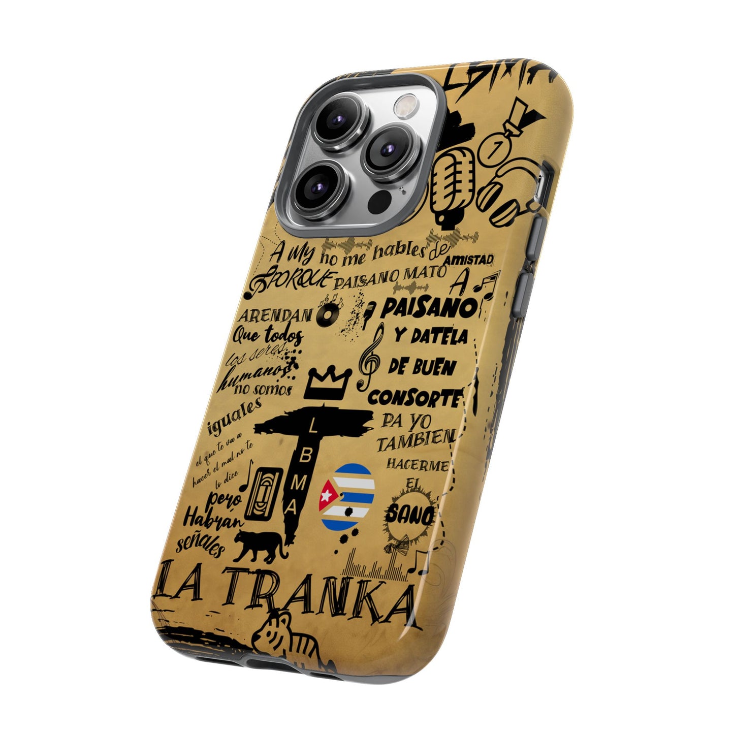 FUNDA PARA TELEFONO, LBMA, TAIGUER, LA TRANKA, ASERE, QUE BOLA,