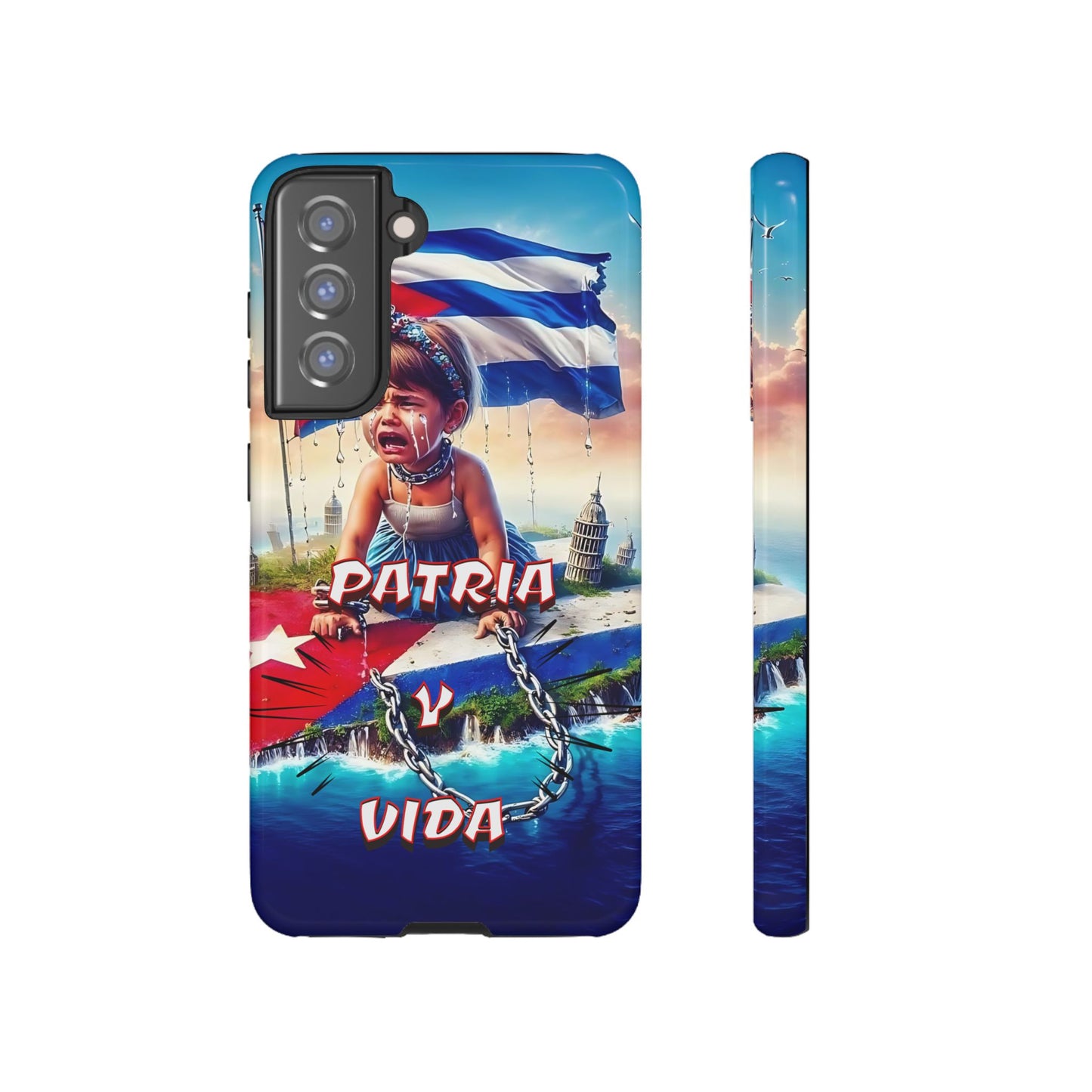 FUNDA DE TELEFONO, CUBA, PATRIA Y VIDA, IPHONE, SAMSUNG