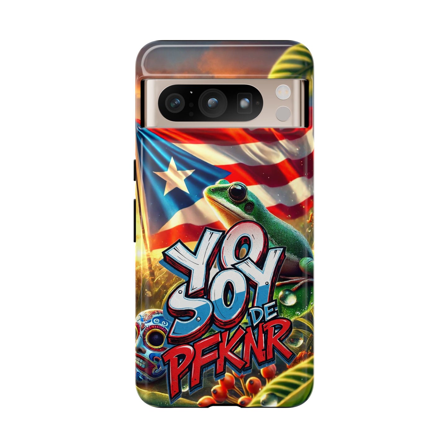 YO SOY DE PFKNR, Puerto Rican Pride Phone Case | Tough Cases, Tropical Vibe, Gift for Him/Her, Celebrations, Travel Enthusiasts, Eco-Friendly,