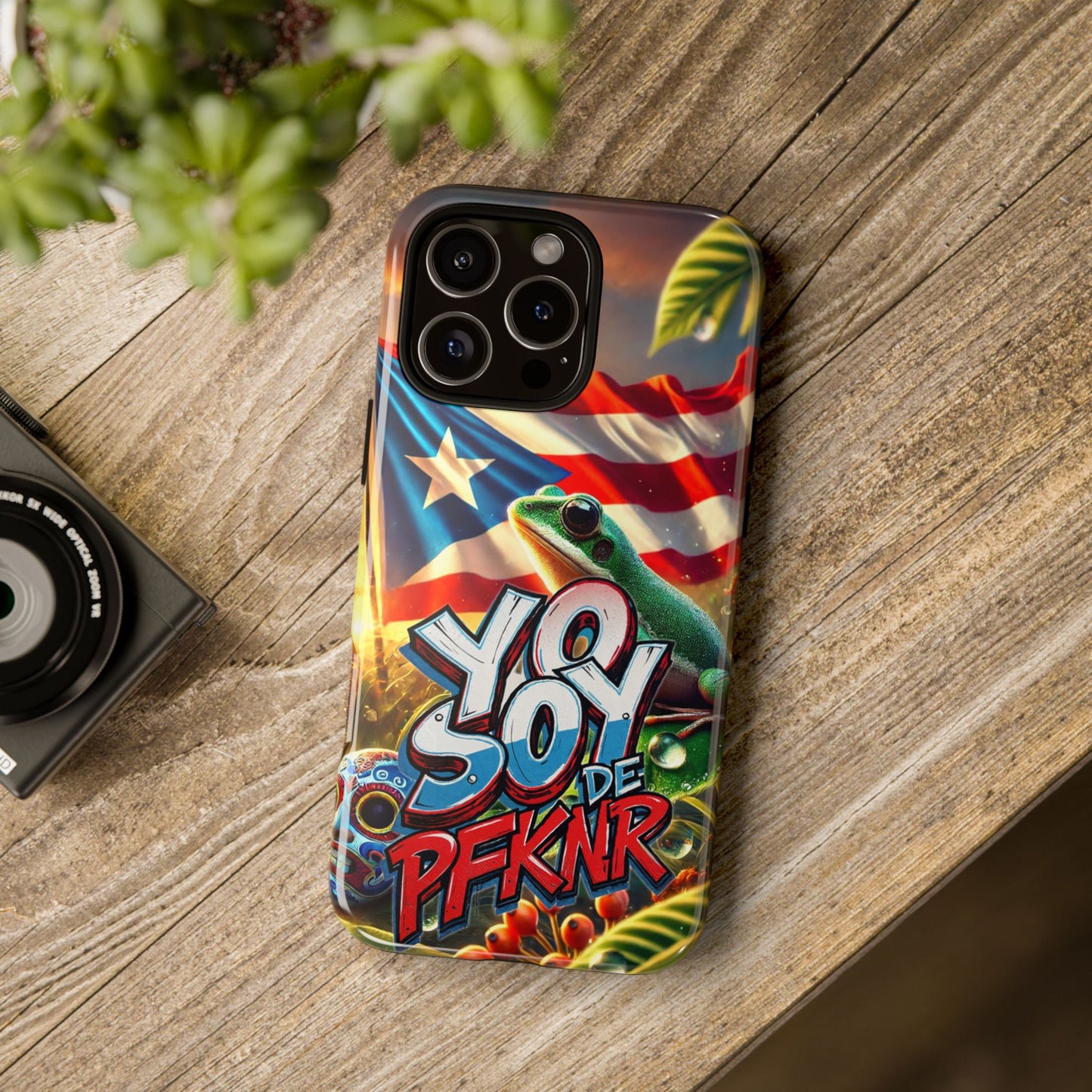 YO SOY DE PFKNR, Puerto Rican Pride Phone Case | Tough Cases, Tropical Vibe, Gift for Him/Her, Celebrations, Travel Enthusiasts, Eco-Friendly,