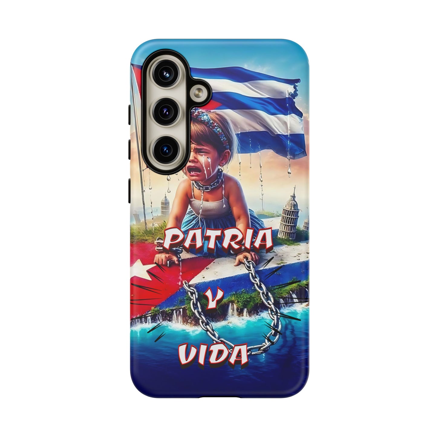 FUNDA DE TELEFONO, CUBA, PATRIA Y VIDA, IPHONE, SAMSUNG