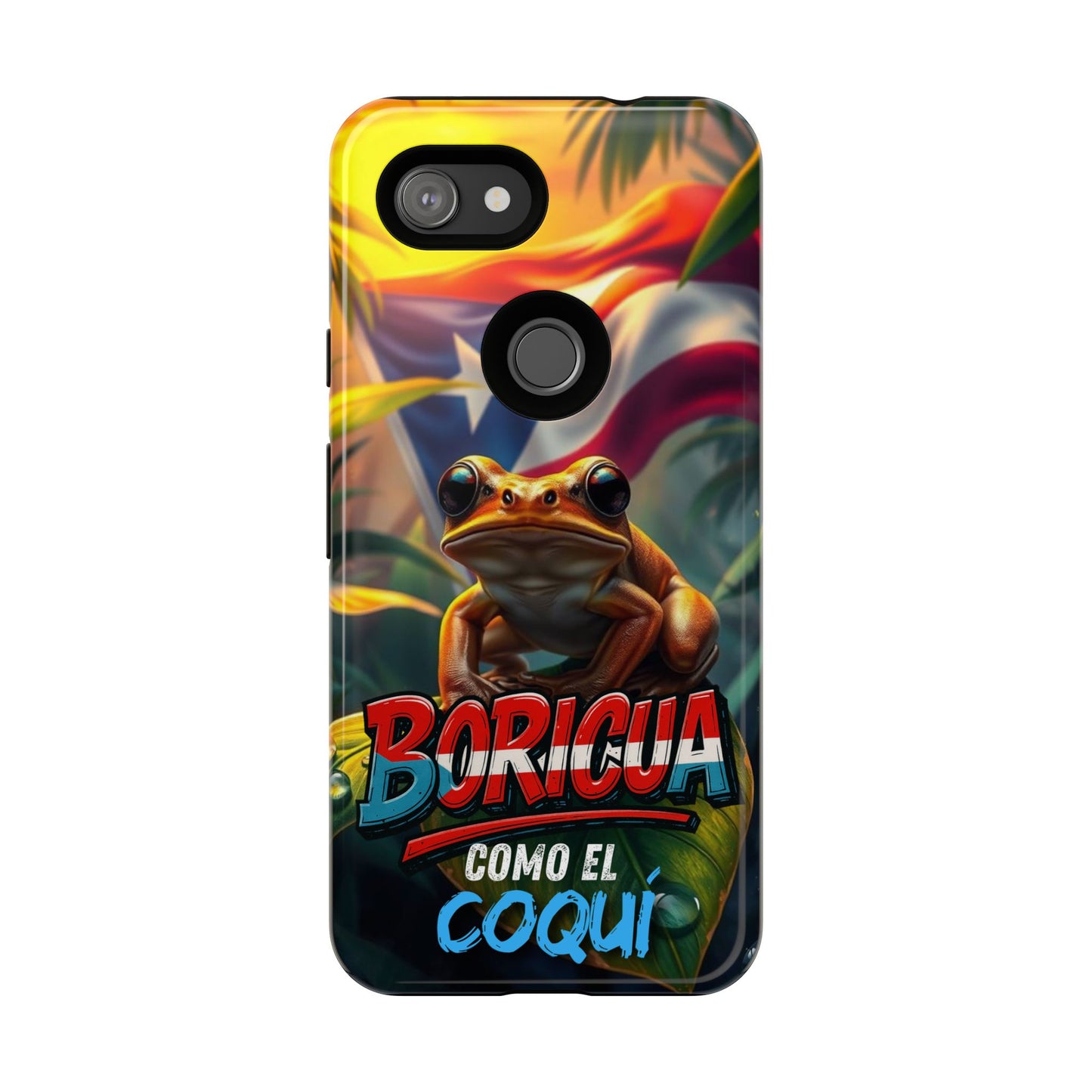 Boricua Coqui Phone Case | Tough Cases | Puerto Rican Pride, Unique Gift, Tropical Vibes, Phone Accessory, Celebration of Culture