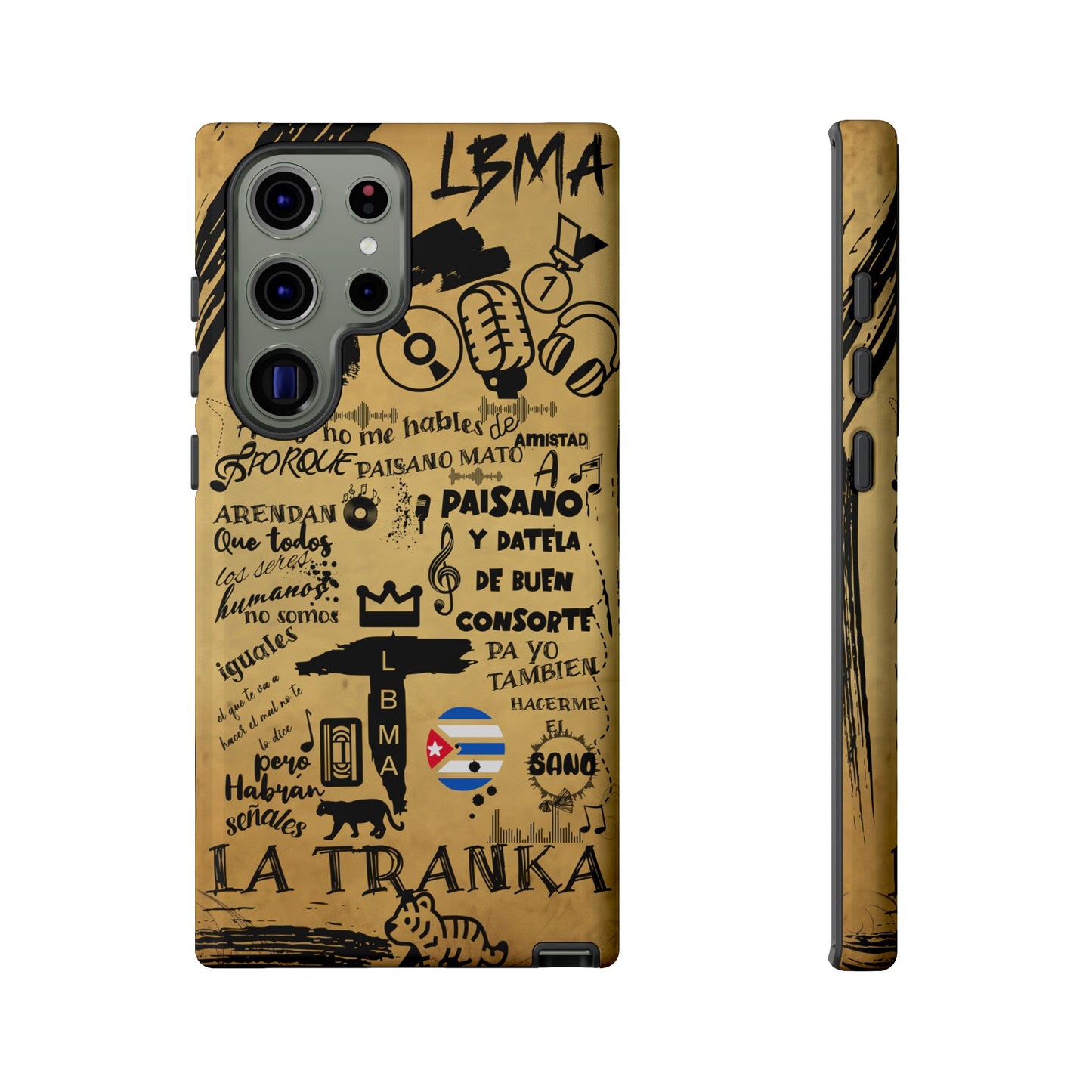 FUNDA PARA TELEFONO, LBMA, TAIGUER, LA TRANKA, ASERE, QUE BOLA,