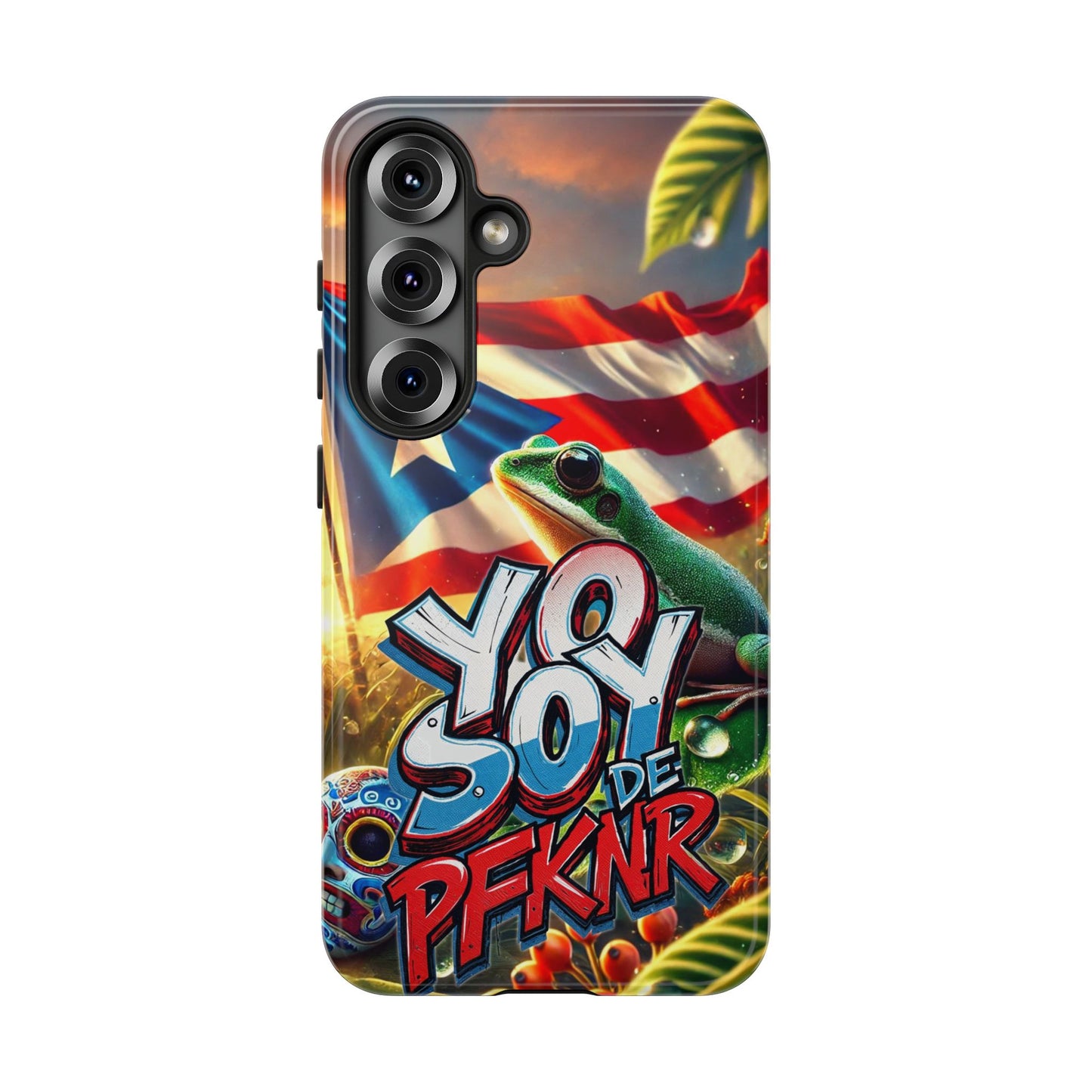 YO SOY DE PFKNR, Puerto Rican Pride Phone Case | Tough Cases, Tropical Vibe, Gift for Him/Her, Celebrations, Travel Enthusiasts, Eco-Friendly,