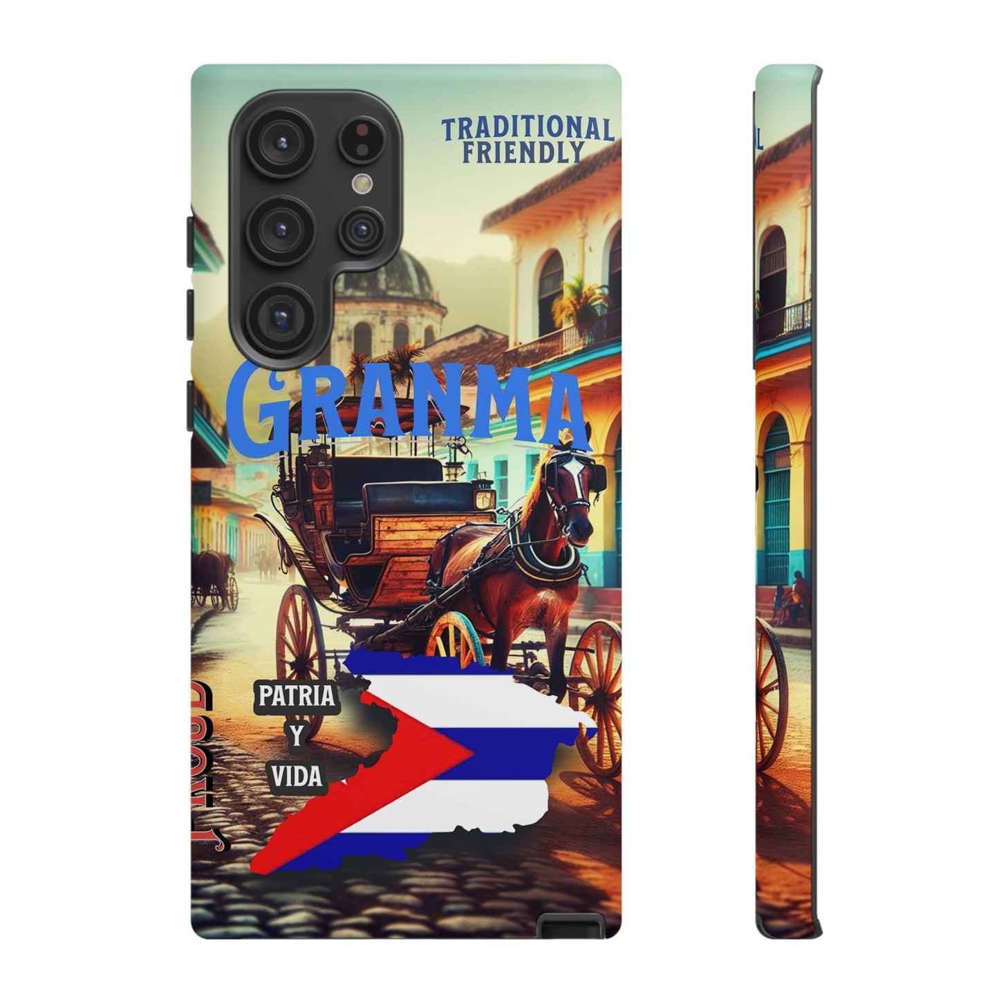 FUNDA DE TELEFONO, GRANMA, CUBA, PATRIA Y VIDA, IPHONE, SAMSUNG