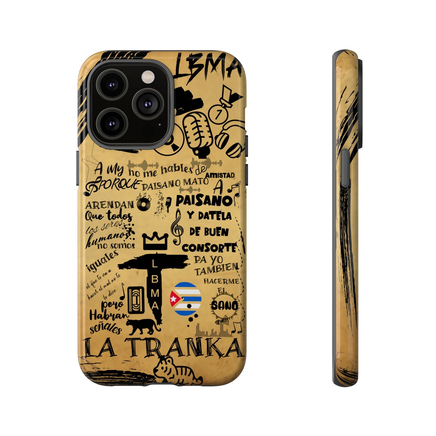 FUNDA PARA TELEFONO, LBMA, TAIGUER, LA TRANKA, ASERE, QUE BOLA,