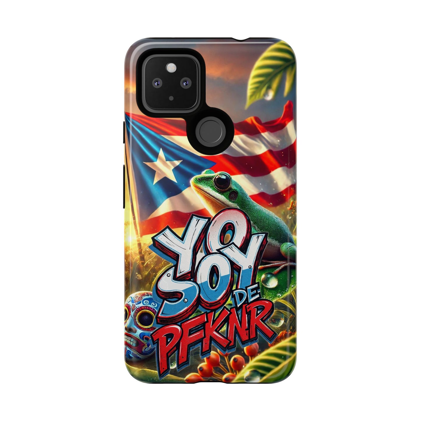YO SOY DE PFKNR, Puerto Rican Pride Phone Case | Tough Cases, Tropical Vibe, Gift for Him/Her, Celebrations, Travel Enthusiasts, Eco-Friendly,