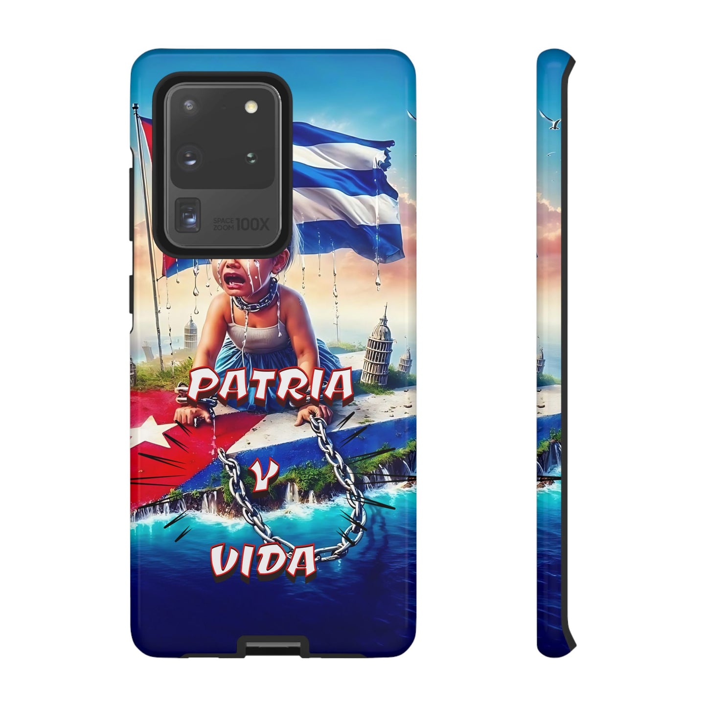 FUNDA DE TELEFONO, CUBA, PATRIA Y VIDA, IPHONE, SAMSUNG