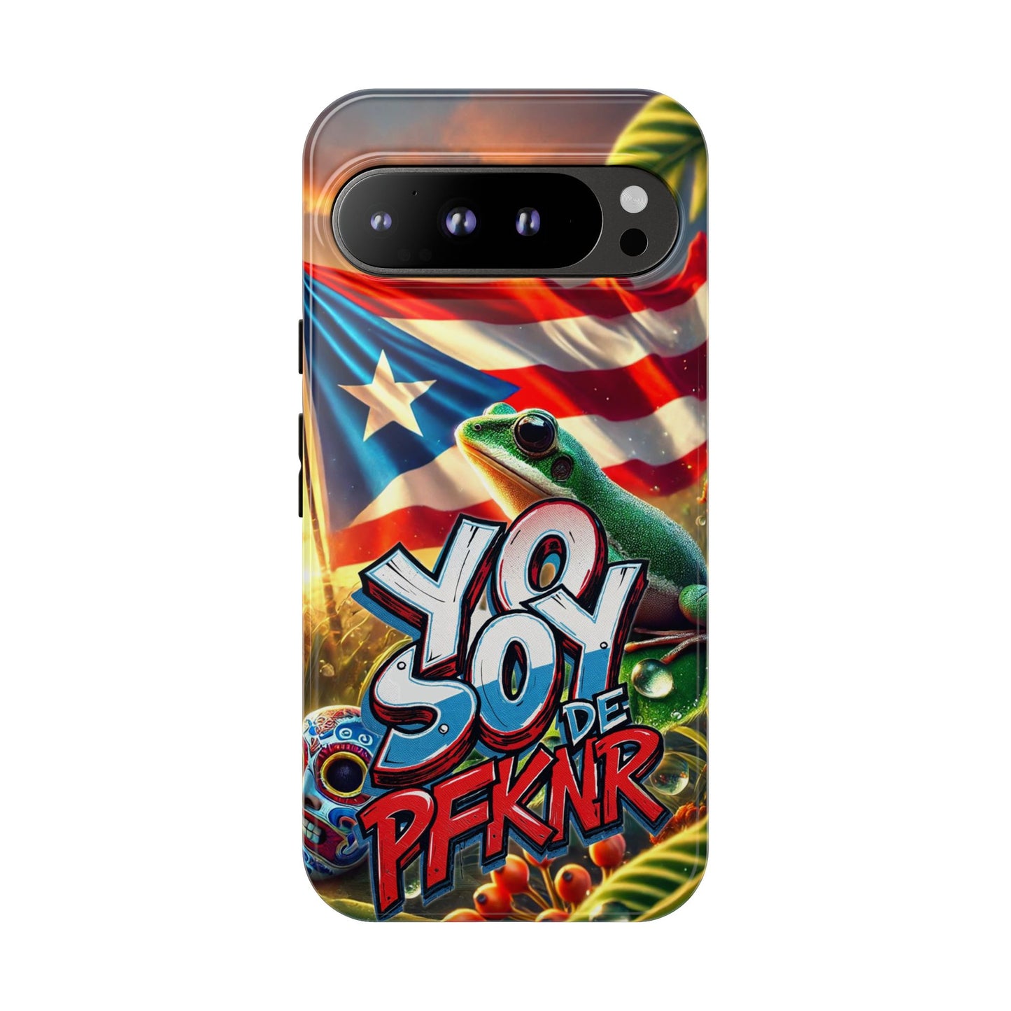 YO SOY DE PFKNR, Puerto Rican Pride Phone Case | Tough Cases, Tropical Vibe, Gift for Him/Her, Celebrations, Travel Enthusiasts, Eco-Friendly,