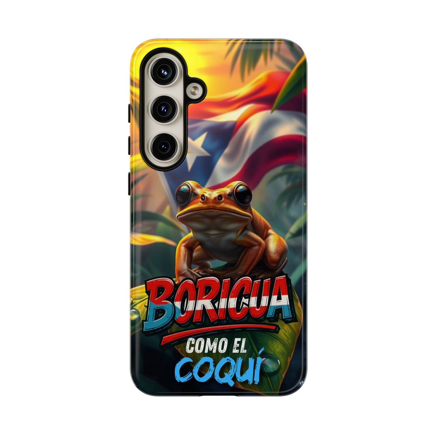 Boricua Coqui Phone Case | Tough Cases | Puerto Rican Pride, Unique Gift, Tropical Vibes, Phone Accessory, Celebration of Culture