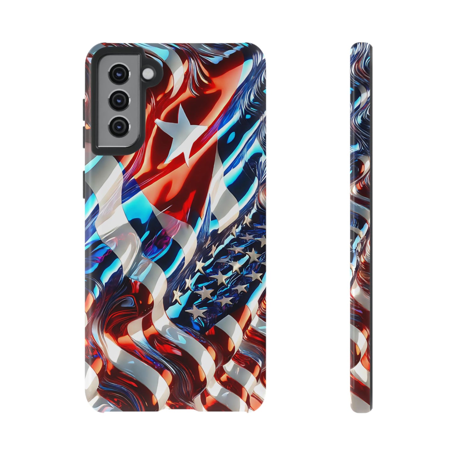 FUNDA PARA TELEFONO BANDERA DE CUBA Y ESTADOS UNIDOS, BRILLO CALIDADI, ASERE