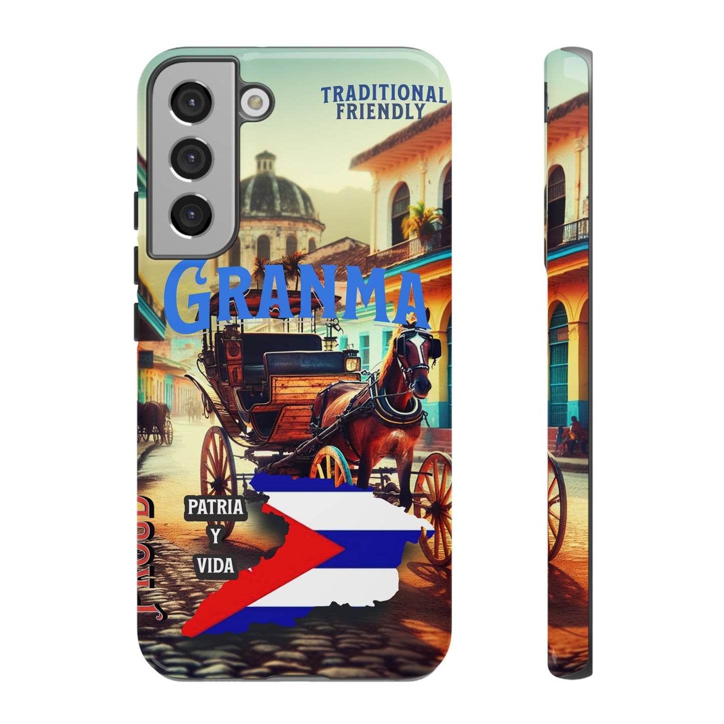 FUNDA DE TELEFONO, GRANMA, CUBA, PATRIA Y VIDA, IPHONE, SAMSUNG