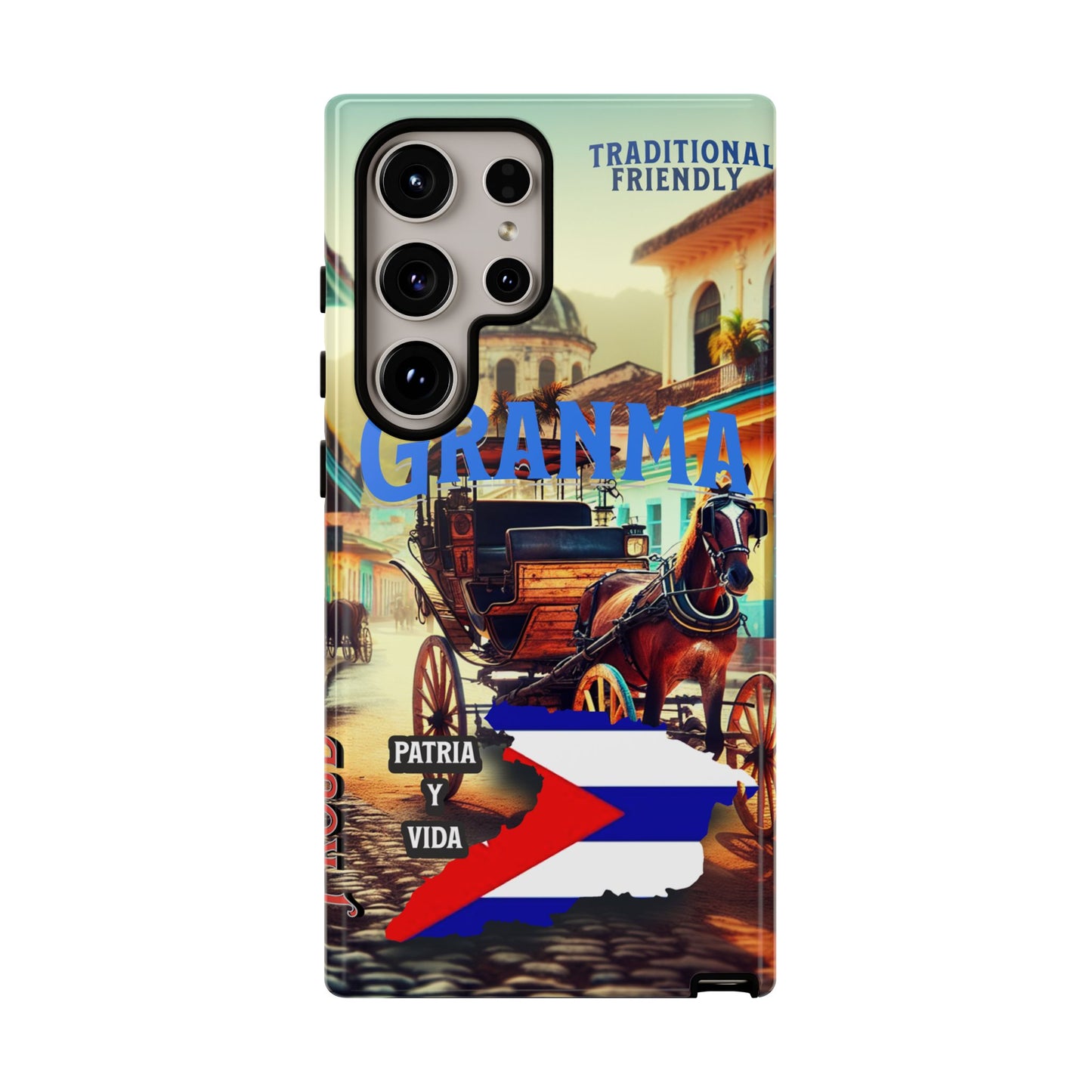 FUNDA DE TELEFONO, GRANMA, CUBA, PATRIA Y VIDA, IPHONE, SAMSUNG