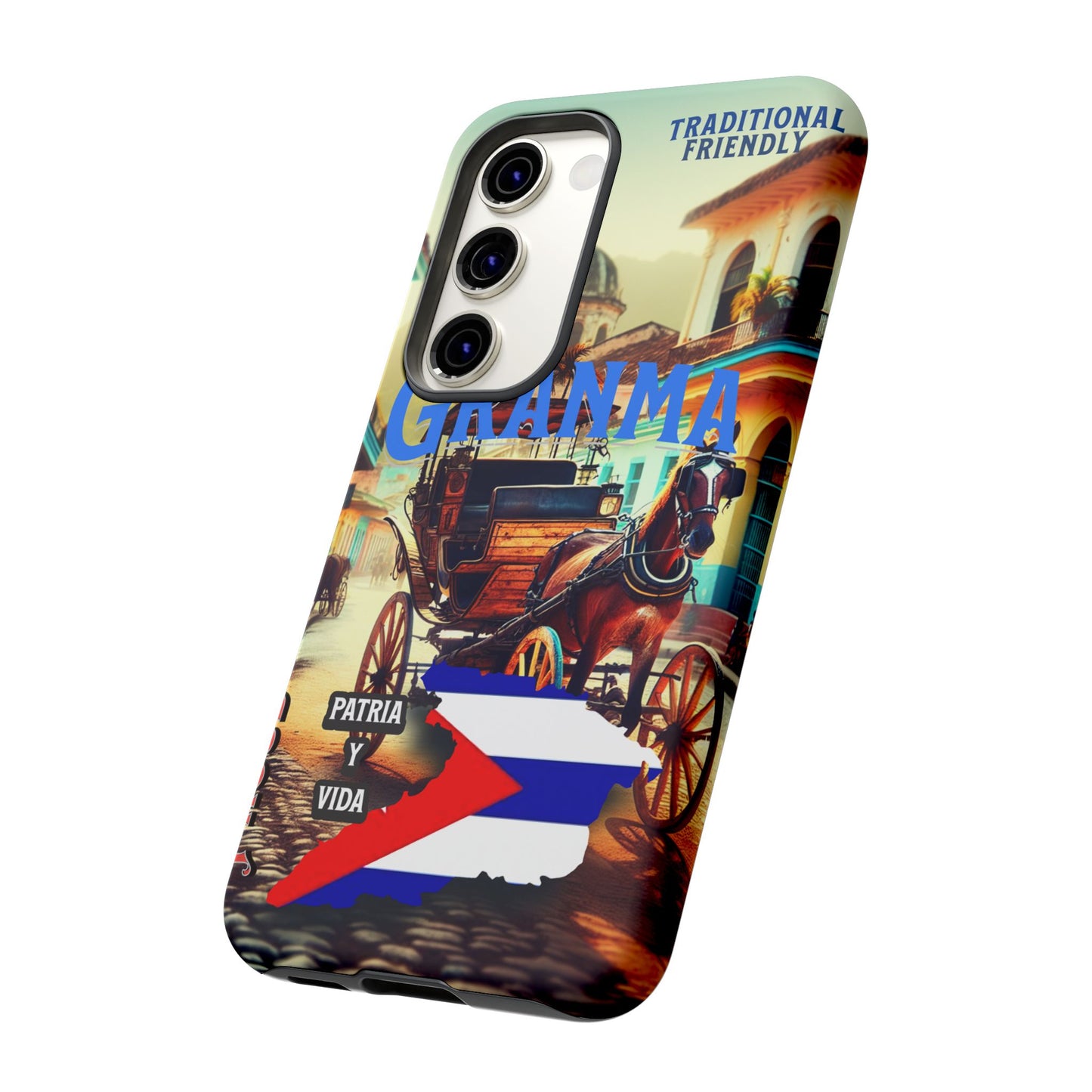 FUNDA DE TELEFONO, GRANMA, CUBA, PATRIA Y VIDA, IPHONE, SAMSUNG